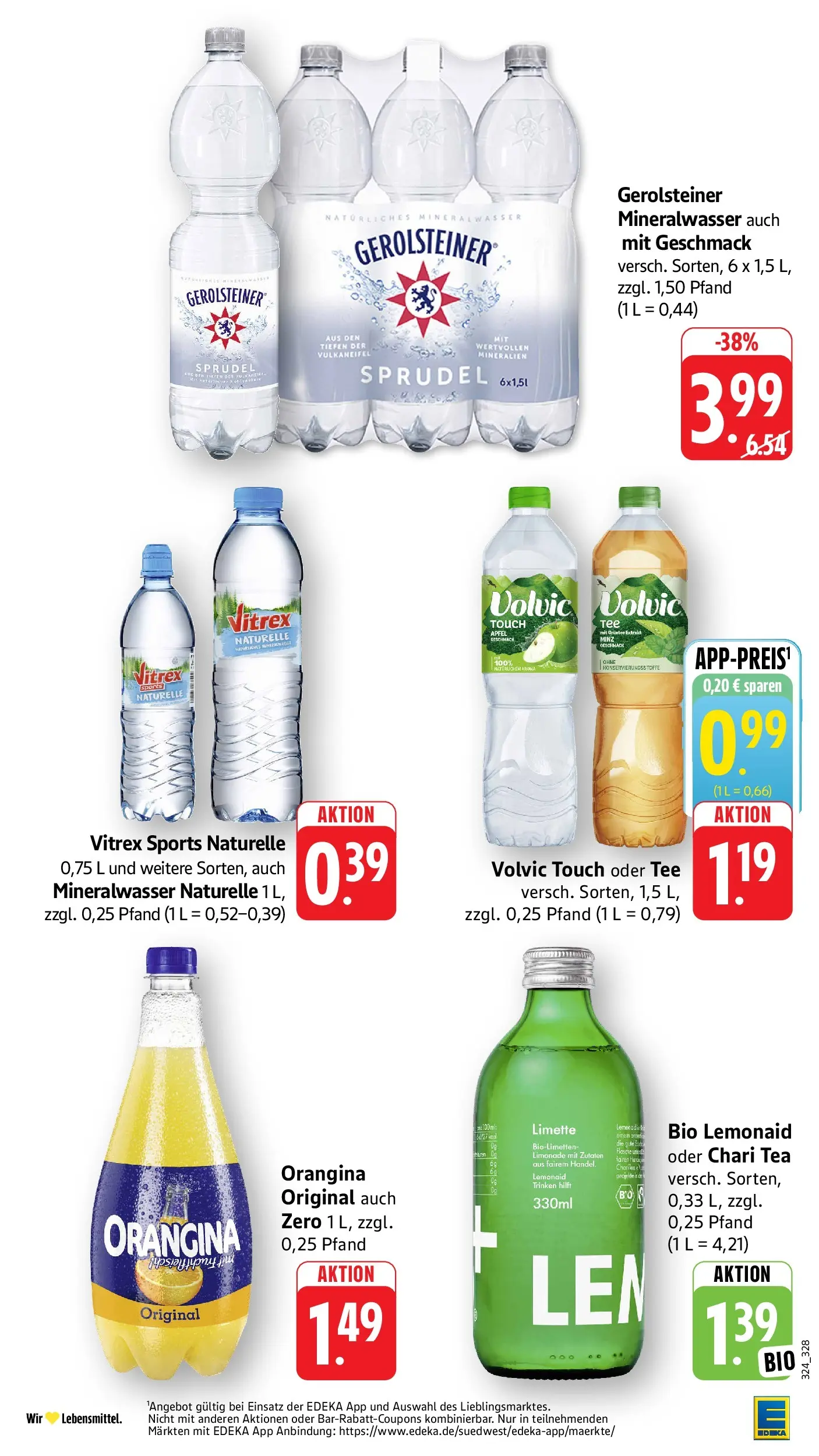 Edeka prospekt Bad Camberg (ab 14.06.2026) » Angebote Online | Seite: 34 | Produkte: Limonade, Volvic touch, Mineralwasser, Gerolsteiner