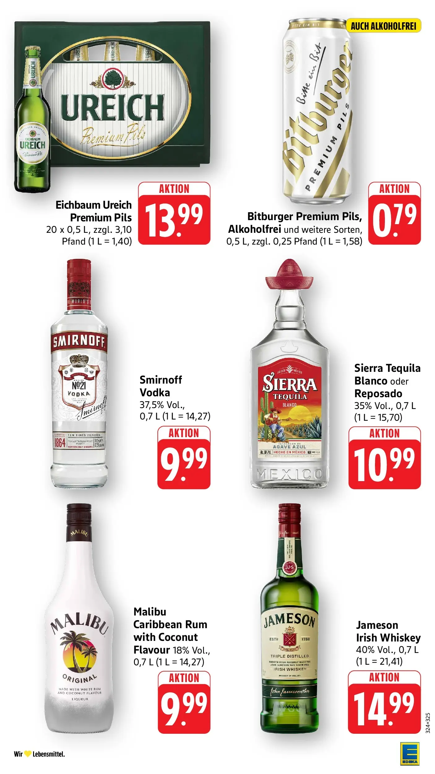 Edeka prospekt Ludwigshafen (ab 14.06.2026) » Angebote Online | Seite: 37 | Produkte: Bitburger, Rum, Vodka, Whiskey