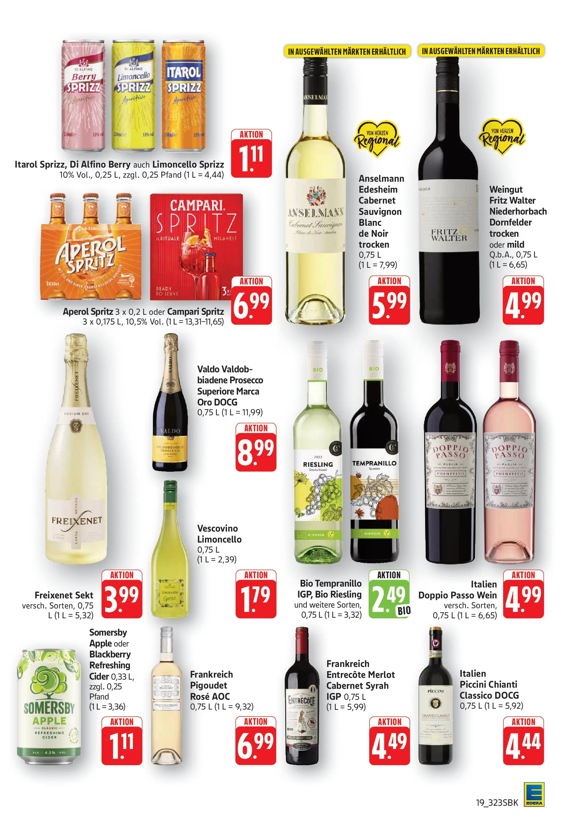 Edeka Prospekt Bad Bergzabern (ab 15.06.2026) » Angebote Online | Seite: 19 | Produkte: Freixenet, Merlot, Prosecco, Doppio Passo