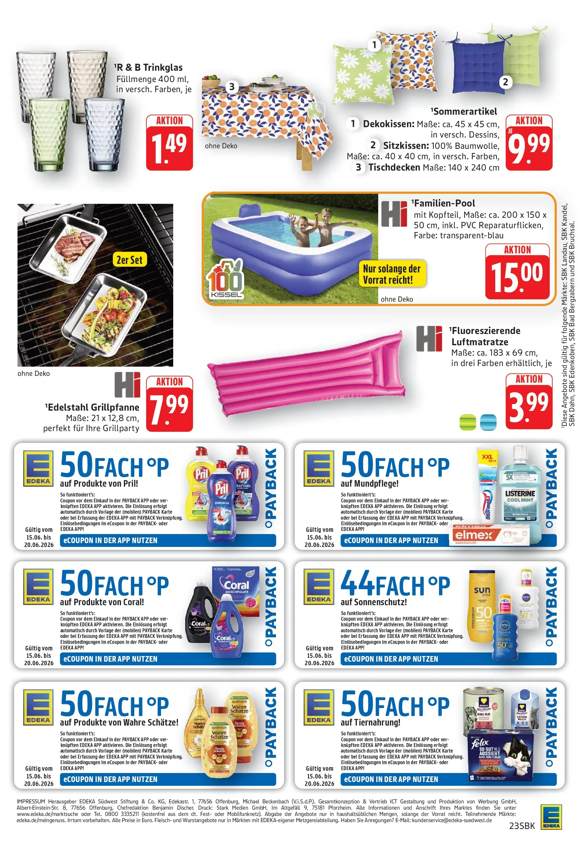Edeka Prospekt Bad Bergzabern (ab 15.06.2026) » Angebote Online | Seite: 23 | Produkte: Coral, Bad, Pril, Listerine