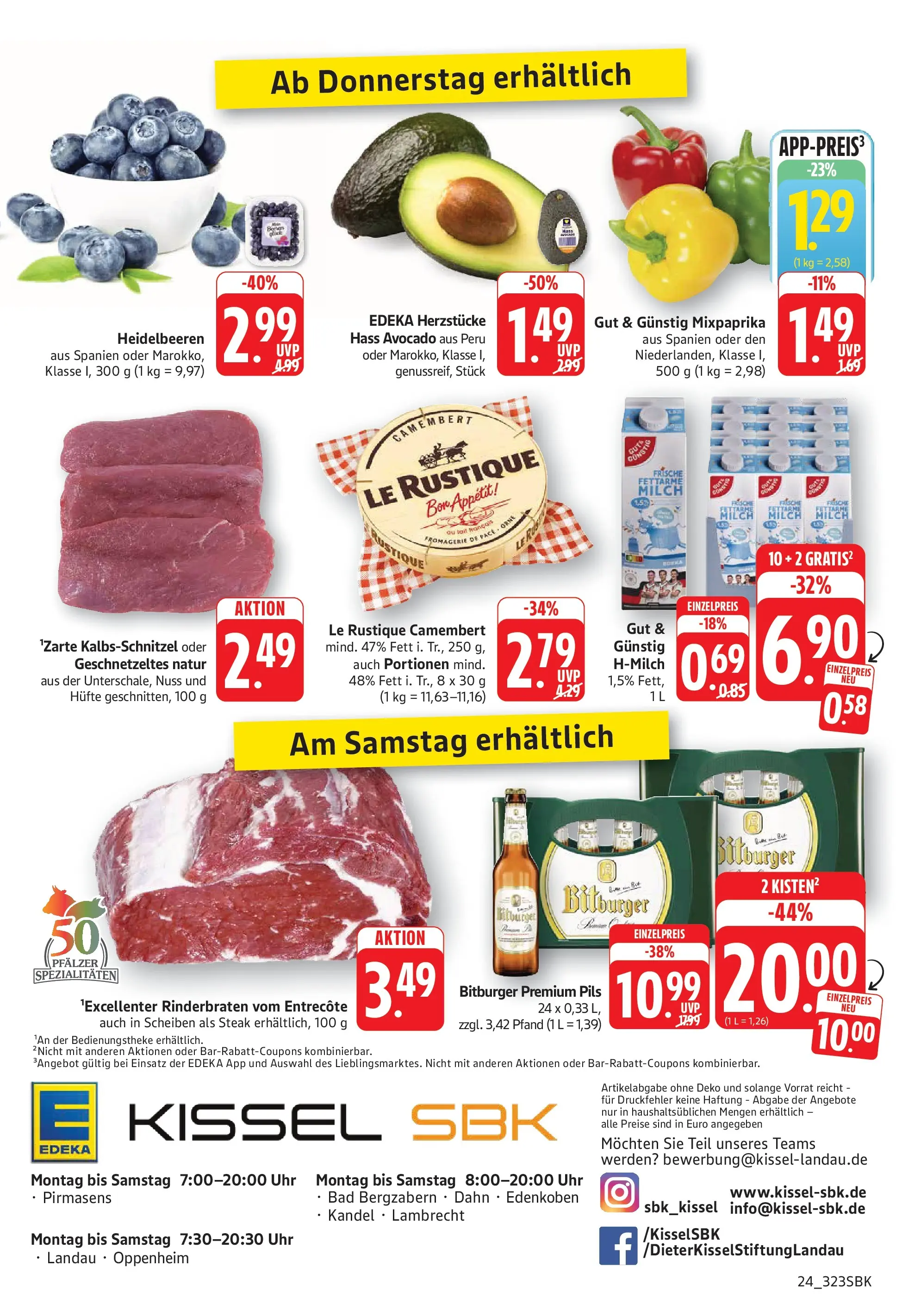 Edeka Prospekt Bad Bergzabern (ab 15.06.2026) » Angebote Online | Seite: 24 | Produkte: Bad, Entrecote, Heidelbeeren, Avocado