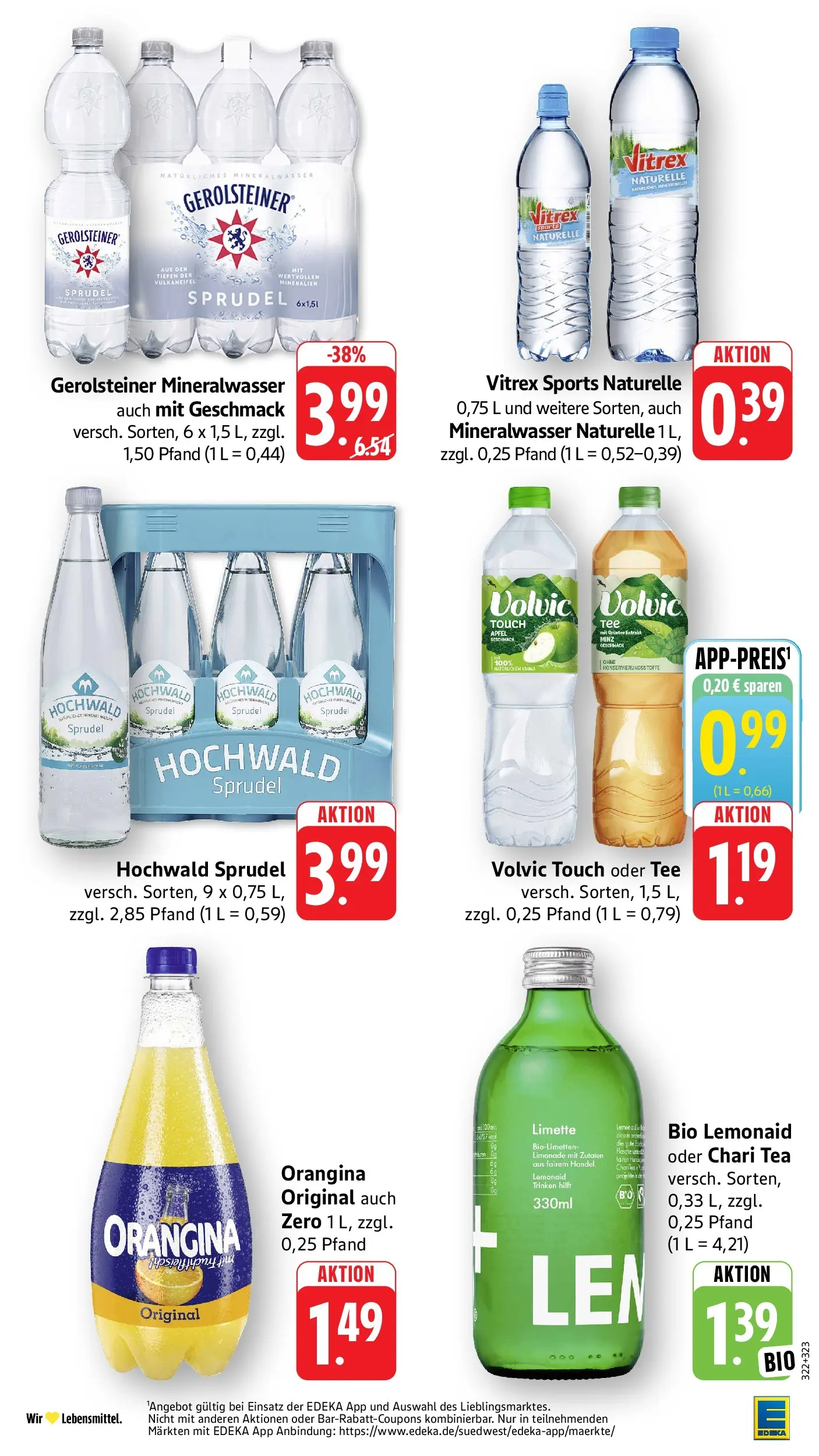 Edeka prospekt Beckingen (ab 14.06.2026) » Angebote Online | Seite: 34 | Produkte: Volvic touch, Tee, Volvic, Gerolsteiner