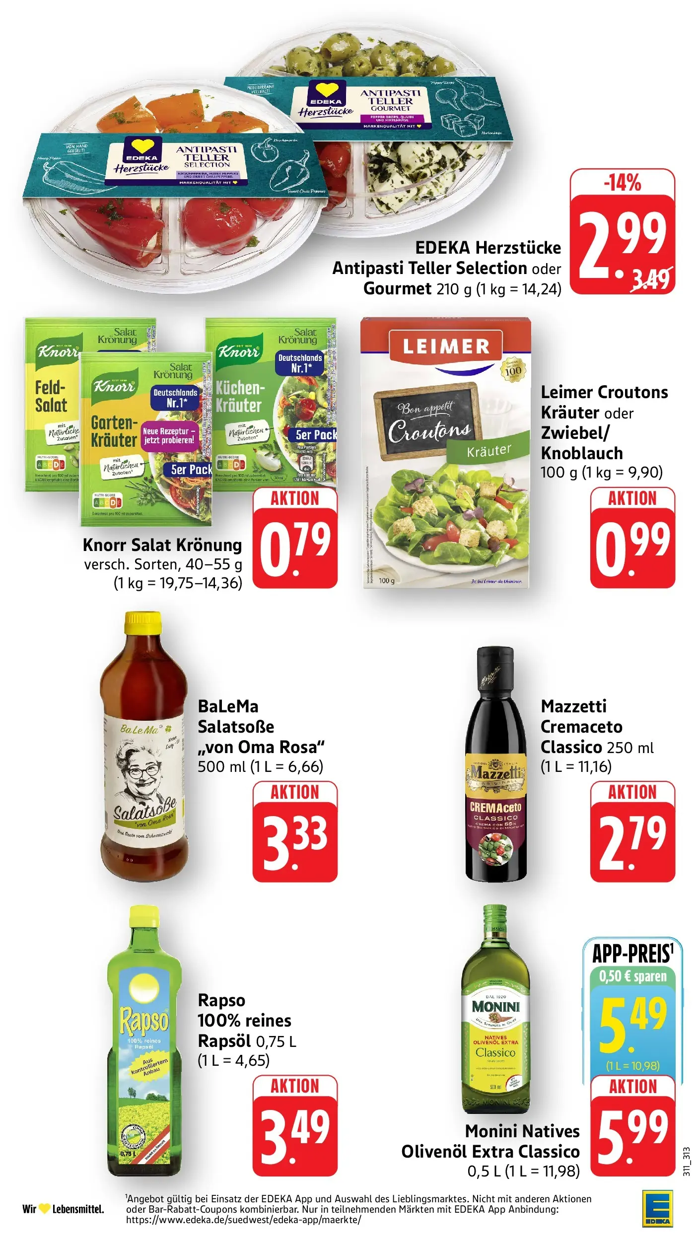 Edeka prospekt Ettenheim (ab 14.06.2026) » Angebote Online | Seite: 9 | Produkte: Knorr, Knoblauch, Kuchen, Salat