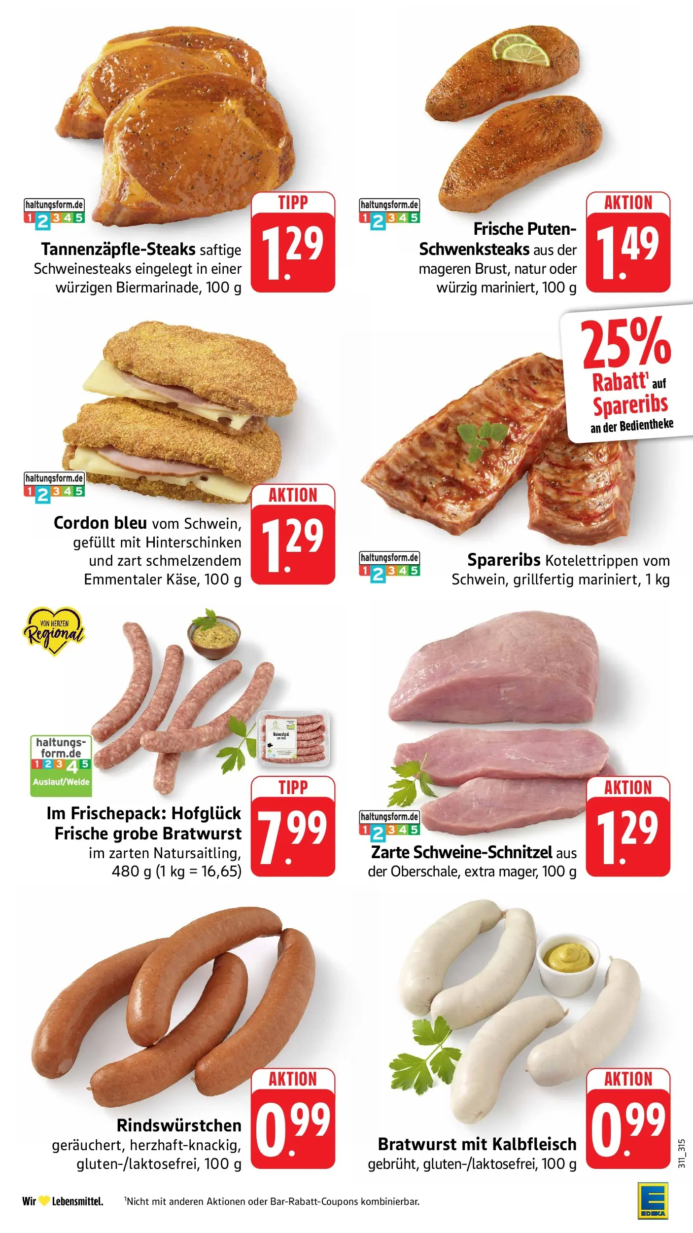 Edeka prospekt Überlingen (ab 14.06.2026) » Angebote Online | Seite: 11 | Produkte: Bratwurst, Schnitzel