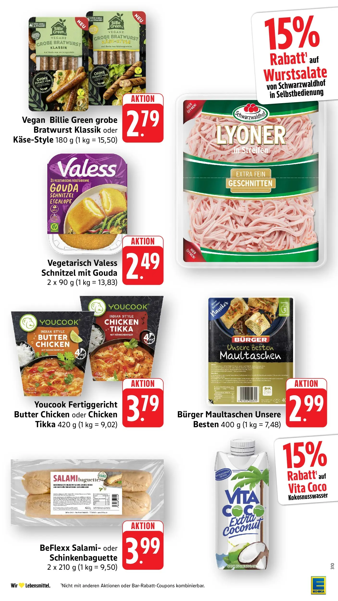Edeka prospekt Überlingen (ab 14.06.2026) » Angebote Online | Seite: 20 | Produkte: Hahnchen, Youcook, Gouda, Burger