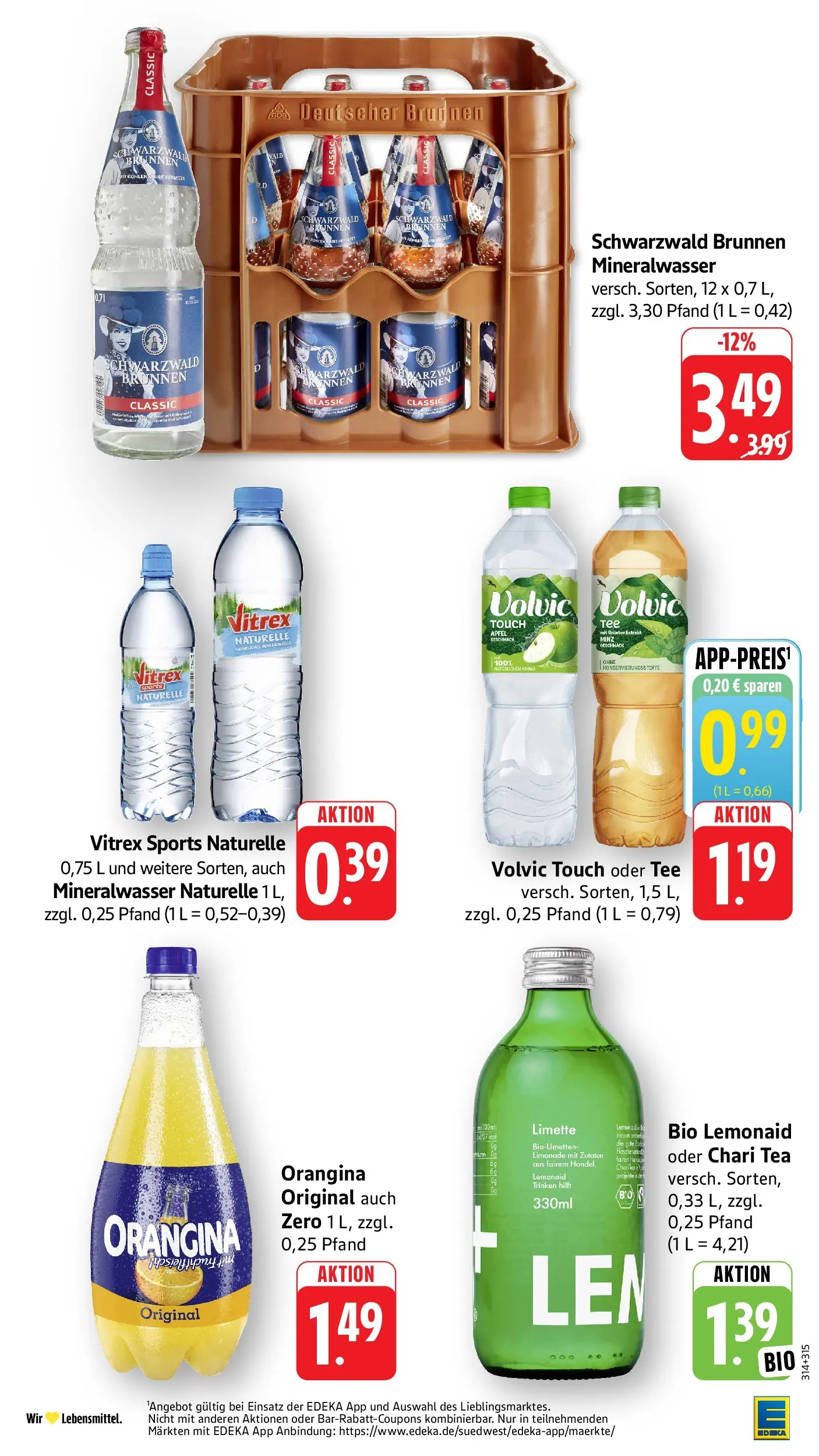 Edeka prospekt Überlingen (ab 14.06.2026) » Angebote Online | Seite: 34 | Produkte: Äpfel, Volvic touch, Tee, Volvic