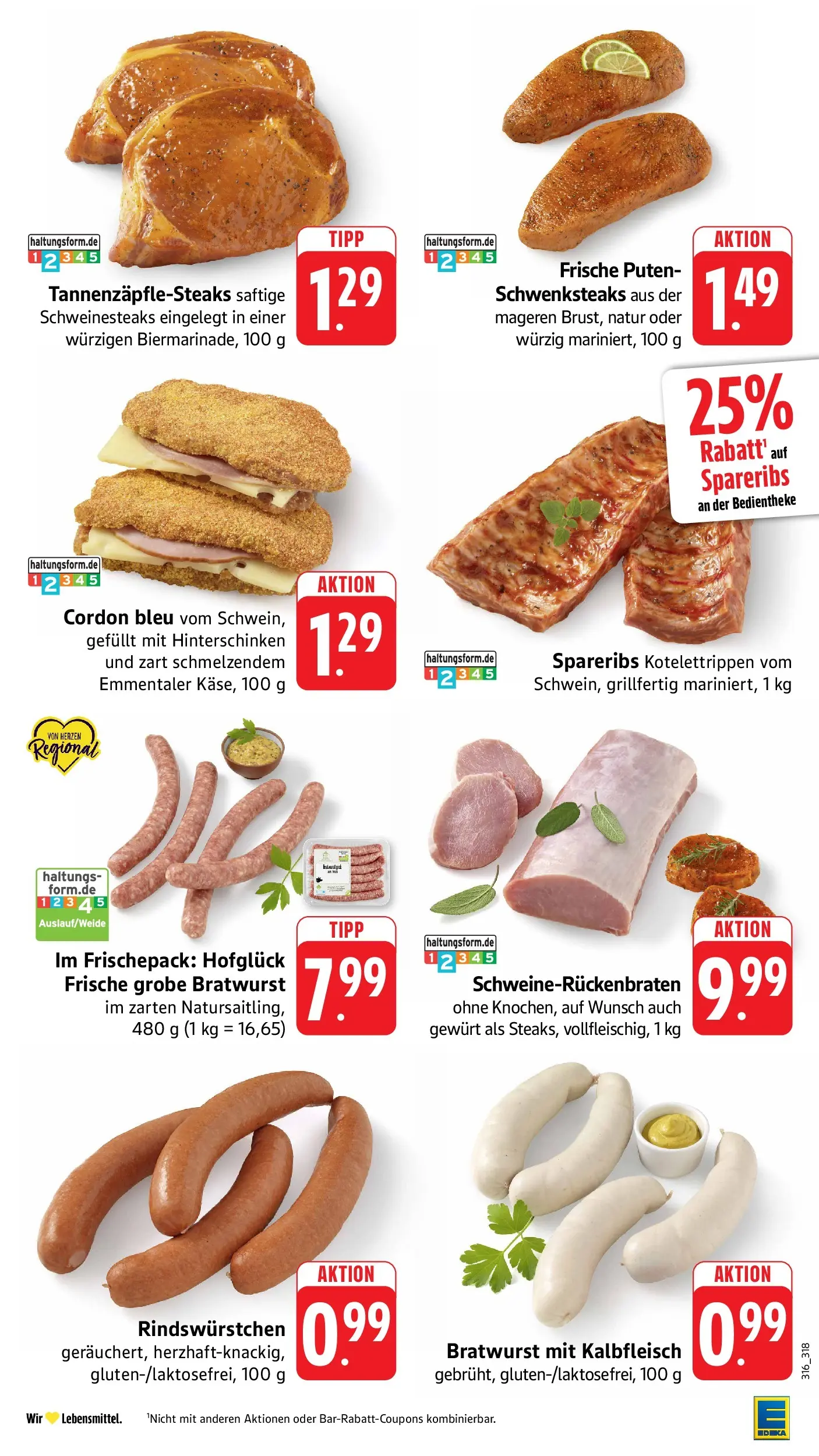 Edeka prospekt Oberstenfeld (ab 14.06.2026) » Angebote Online | Seite: 11 | Produkte: Bratwurst, Spare ribs