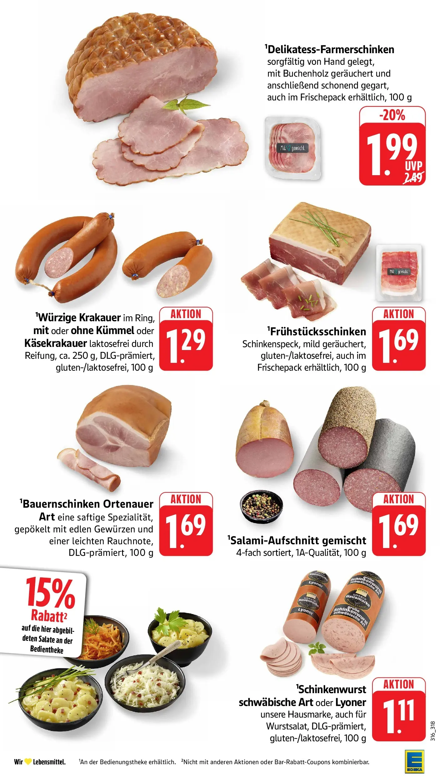 Edeka prospekt Oberstenfeld (ab 14.06.2026) » Angebote Online | Seite: 12 | Produkte: Salami