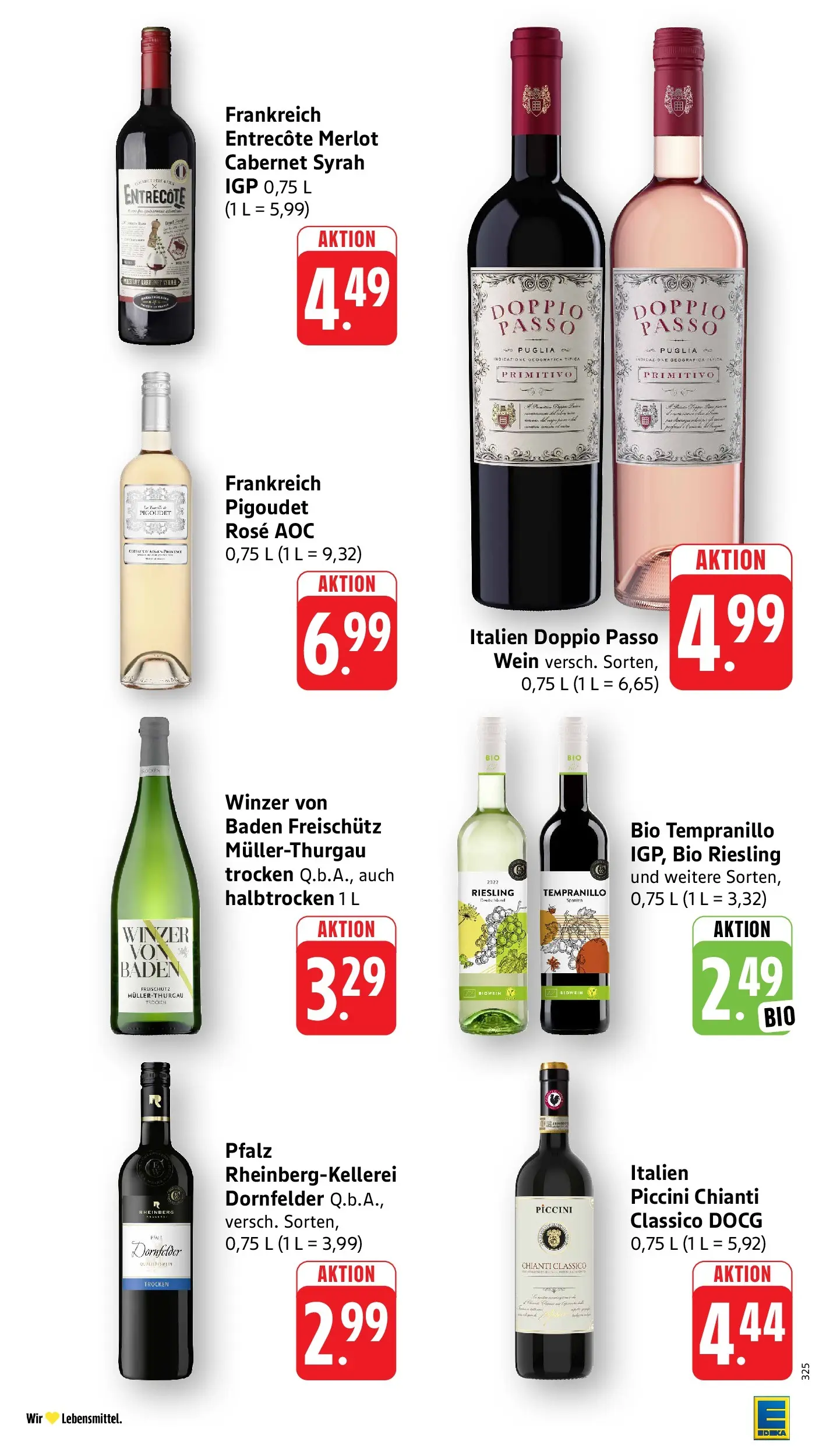 Edeka prospekt Weinheim (ab 14.06.2026) » Angebote Online | Seite: 33 | Produkte: Merlot, Entrecote, Doppio Passo, Wein