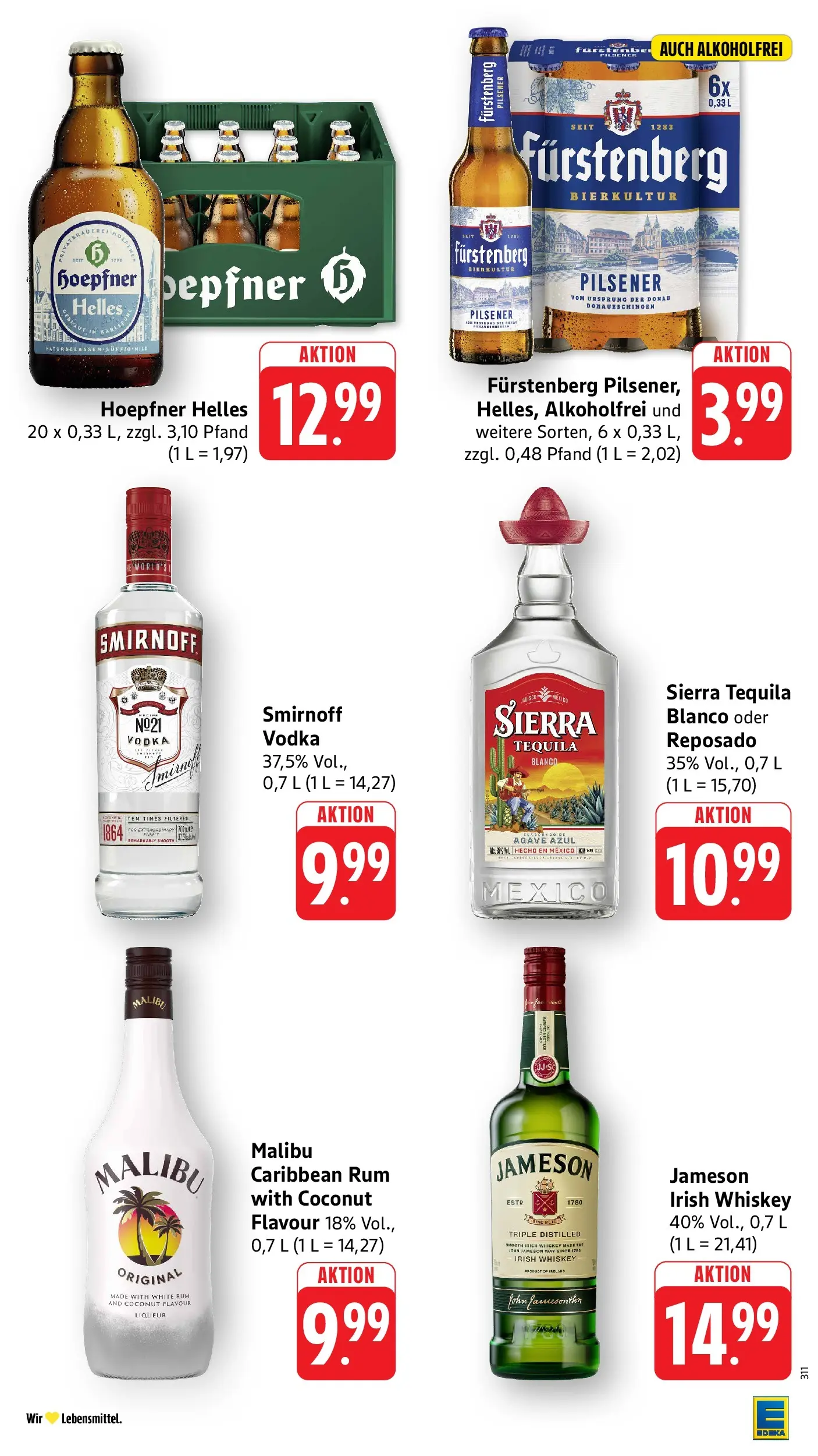 Edeka prospekt Bruchsal - Untergrombach (ab 14.06.2026) » Angebote Online | Seite: 37 | Produkte: Rum, Jameson, Vodka, Whiskey