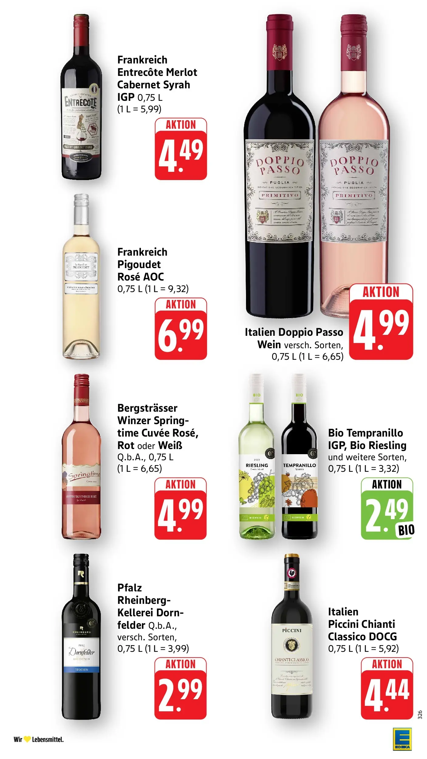 Edeka prospekt Heppenheim (ab 14.06.2026) » Angebote Online | Seite: 33 | Produkte: Merlot, Entrecote, Doppio Passo, Wein
