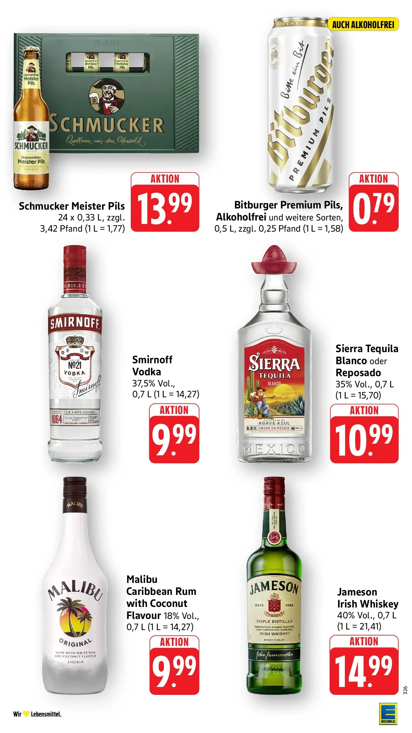 Edeka prospekt Heppenheim (ab 14.06.2026) » Angebote Online | Seite: 37 | Produkte: Rum, Jameson, Tequila, Smirnoff