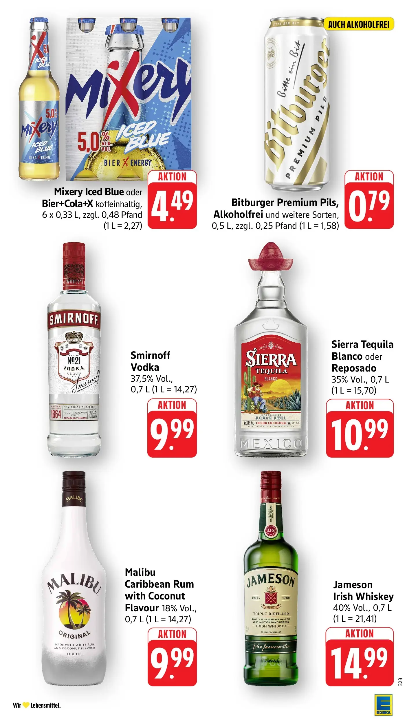 Edeka prospekt Steinfeld (ab 14.06.2026) » Angebote Online | Seite: 37 | Produkte: Bier, Jameson, Smirnoff, Whiskey