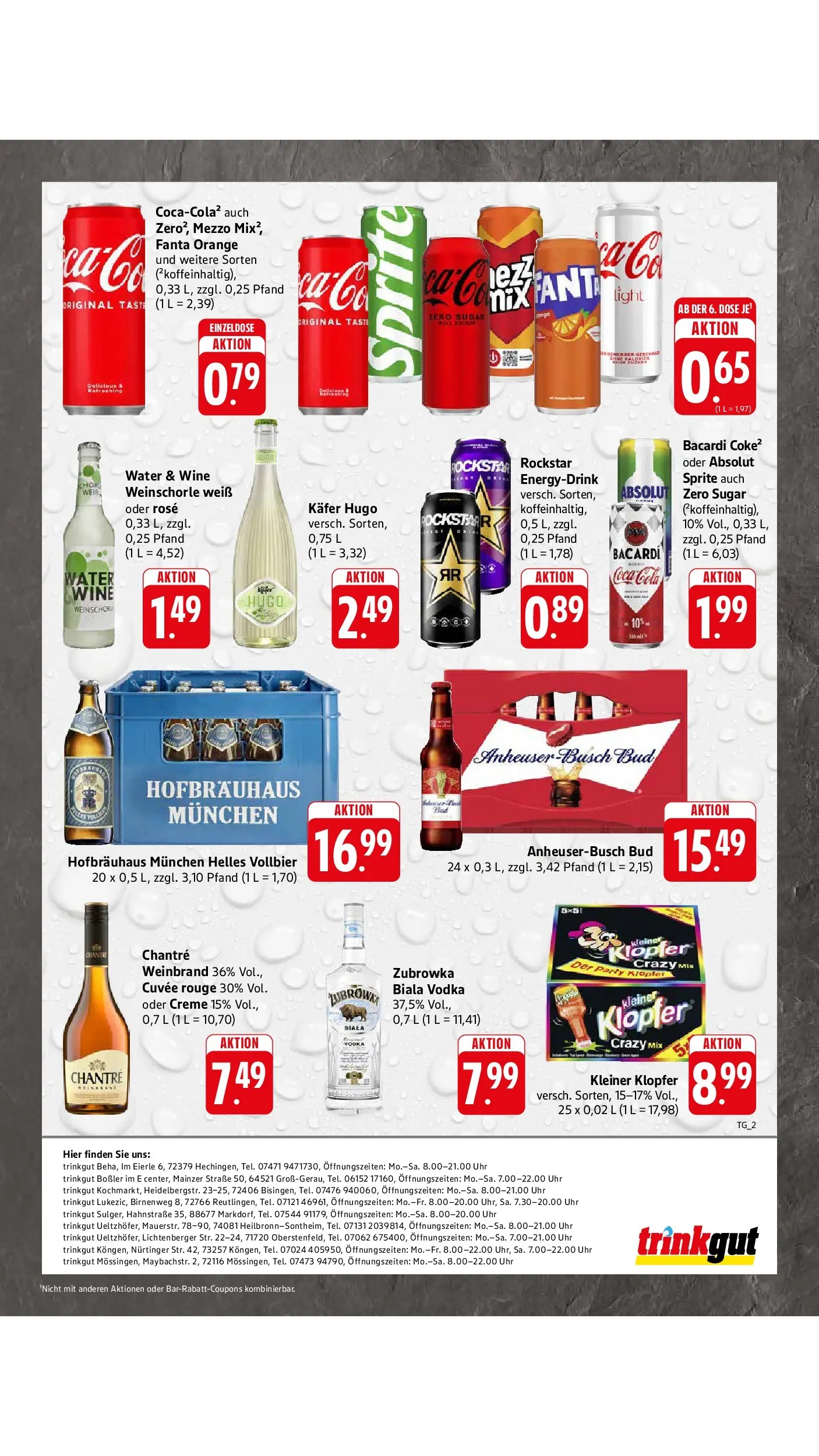 Edeka prospekt Oberstenfeld (ab 14.06.2026) » Angebote Online | Seite: 45 | Produkte: Rockstar, Vodka, Hugo, Uhr