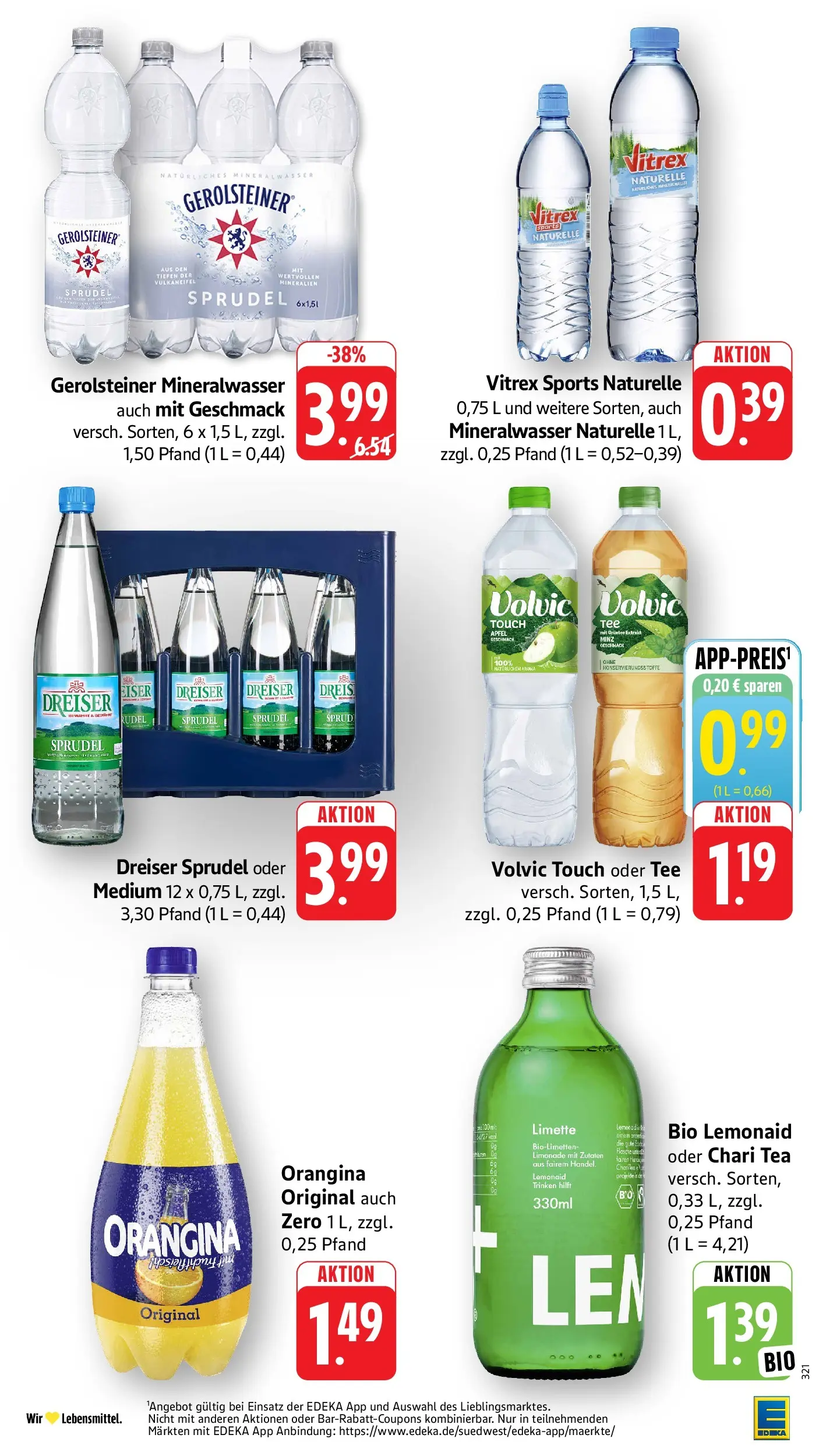 Edeka prospekt Piesport (ab 14.06.2026) » Angebote Online | Seite: 34 | Produkte: Äpfel, Limonade, Tee, Volvic