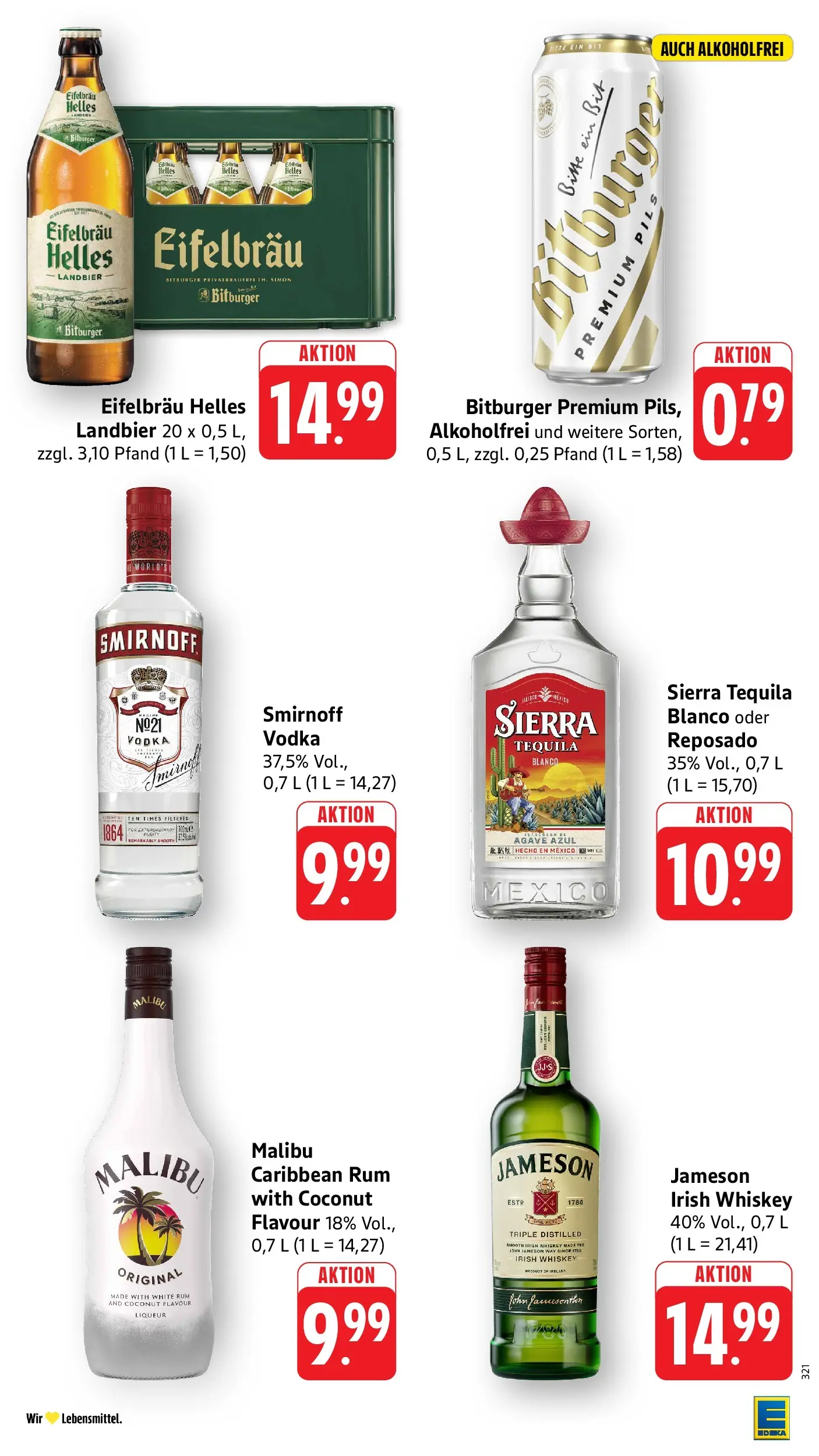 Edeka prospekt Piesport (ab 14.06.2026) » Angebote Online | Seite: 37 | Produkte: Bitburger, Pils, Jameson, Smirnoff