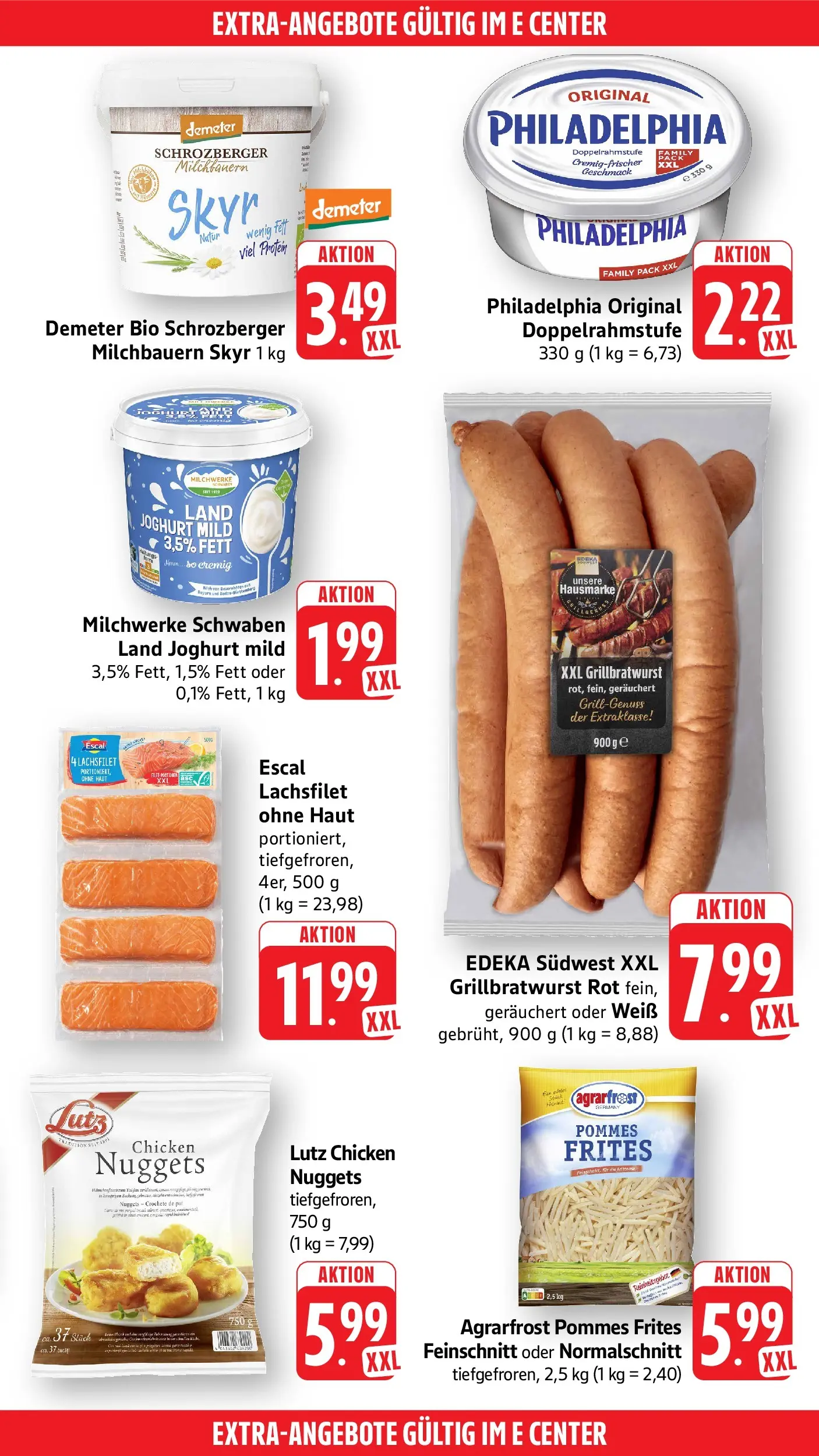 E center Prospekt Überlingen (ab 14.06.2026) zum Blättern | Seite: 49 | Produkte: Joghurt, Pommes, Pommes frites, Skyr