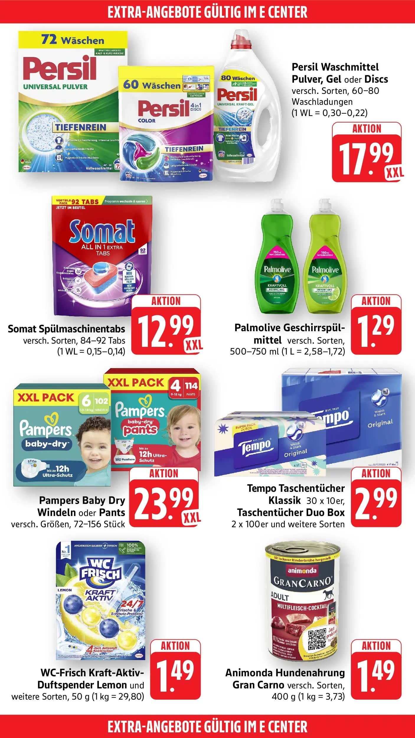E center Prospekt Überlingen (ab 14.06.2026) zum Blättern | Seite: 51 | Produkte: Pampers, Wasser, Tempo, Persil