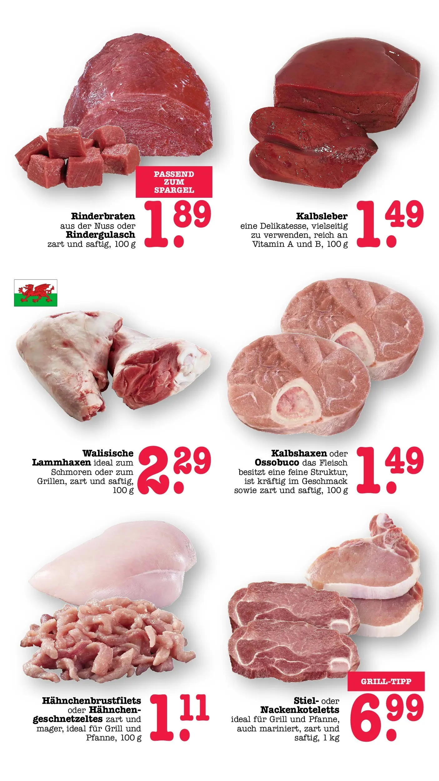 Edeka prospekt Offenbach (ab 14.06.2026) » Angebote Online | Seite: 5 | Produkte: Rinderbraten, Hahnchen, Kalbsleber, Fleisch