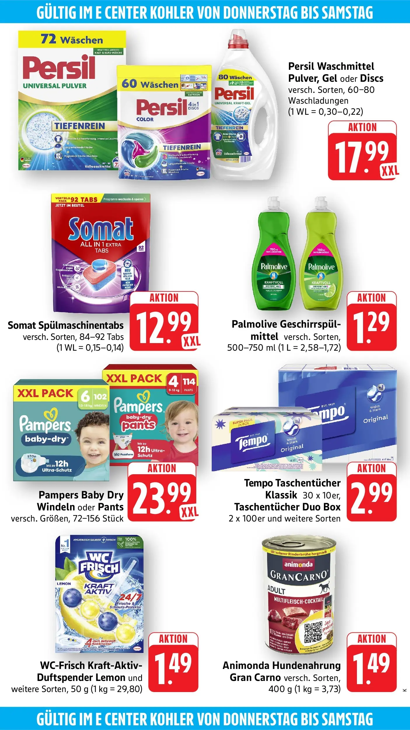 Edeka prospekt Ettenheim (ab 14.06.2026) » Angebote Online | Seite: 53 | Produkte: Pampers, Waschmittel, Geschirrspülmittel, Persil