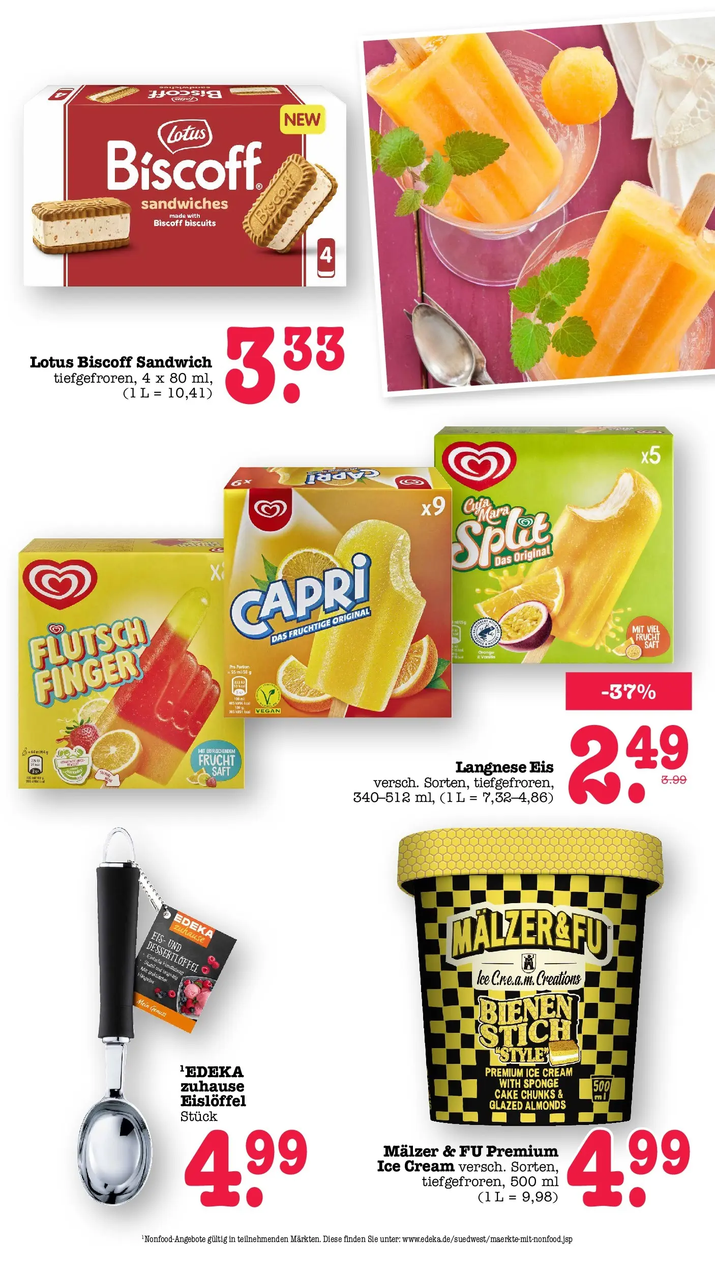 Edeka prospekt Offenbach (ab 14.06.2026) » Angebote Online | Seite: 30 | Produkte: Langnese, Saft, Eis