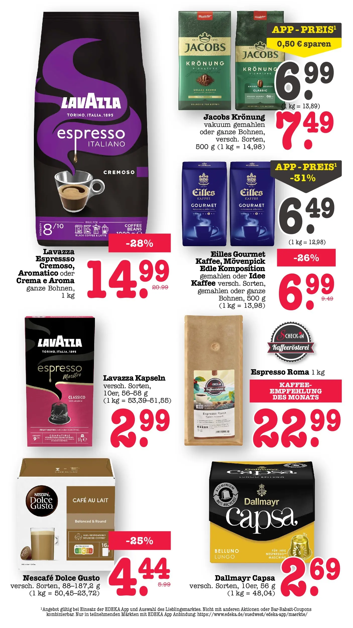 Edeka prospekt Offenbach (ab 14.06.2026) » Angebote Online | Seite: 40 | Produkte: Idee kaffee, Dallmayr, Dallmayr capsa, Dolce gusto
