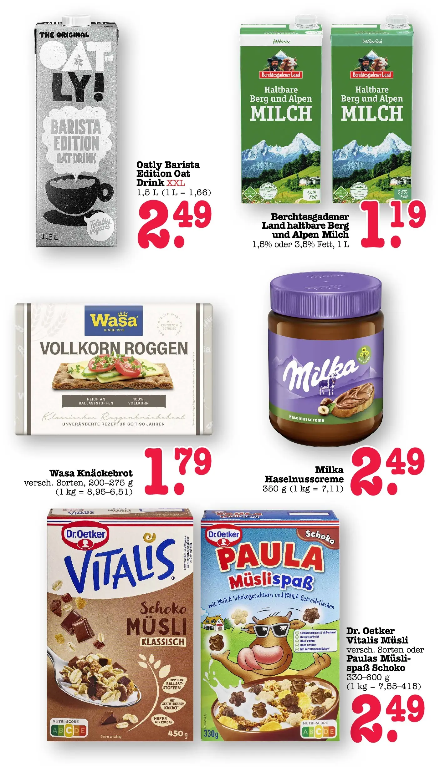 Edeka prospekt Offenbach (ab 14.06.2026) » Angebote Online | Seite: 41 | Produkte: Musli, Milka, Rosinen, Oatly
