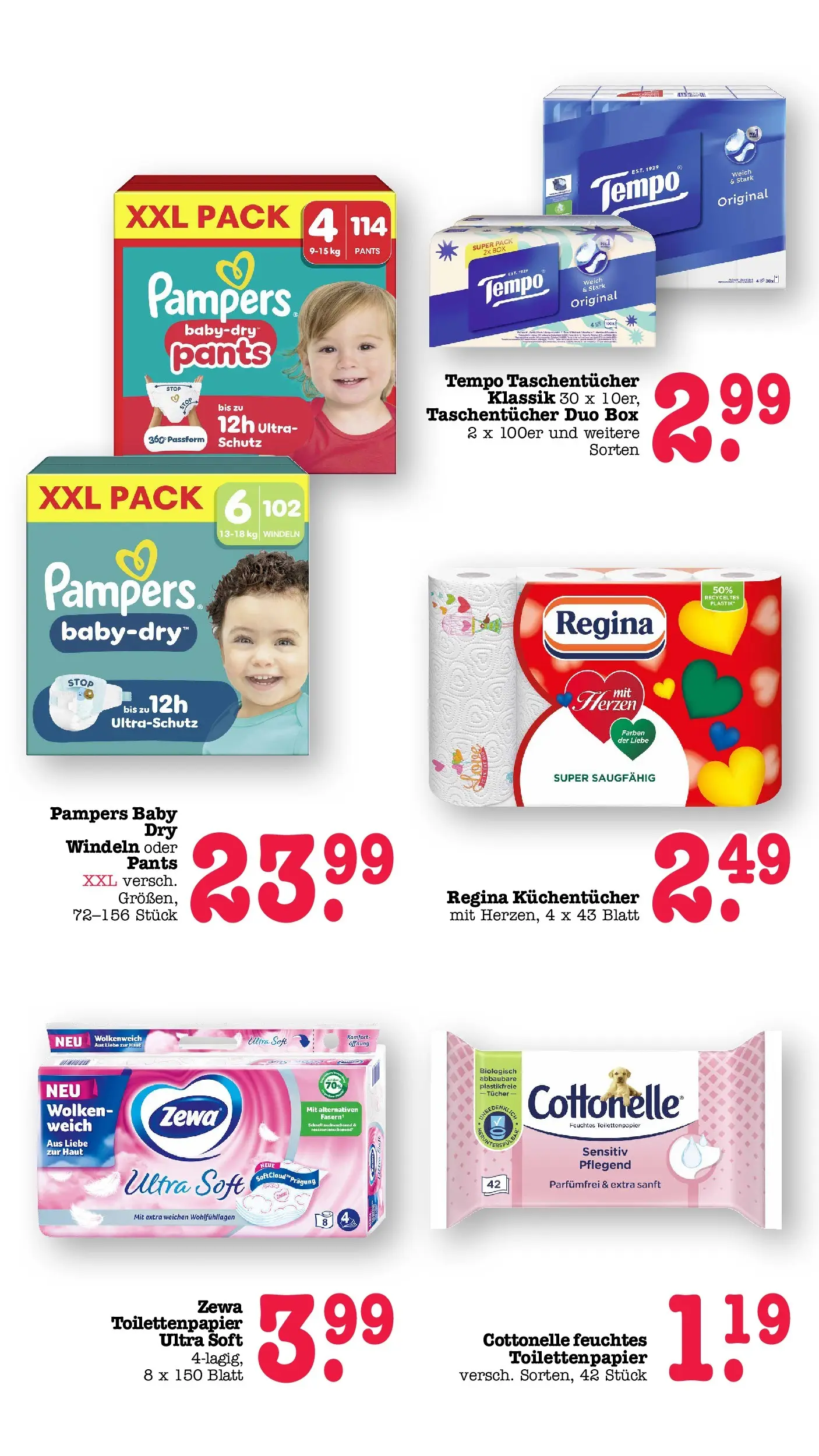 Edeka prospekt Offenbach (ab 14.06.2026) » Angebote Online | Seite: 58 | Produkte: Pampers, Zewa, Tempo, Toilettenpapier