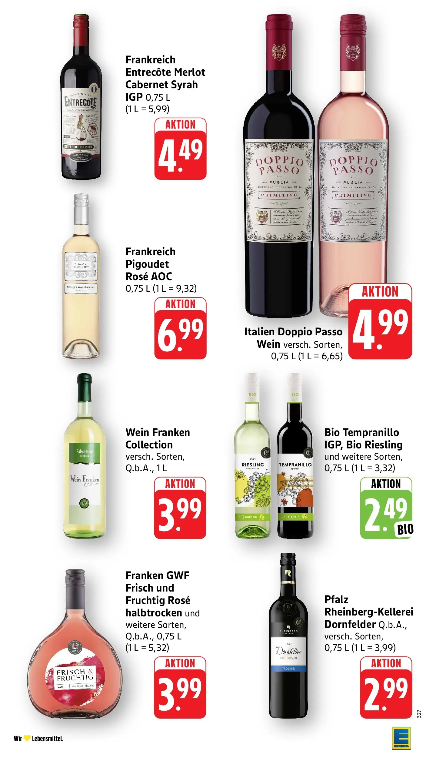 Edeka prospekt Großostheim (ab 14.06.2026) » Angebote Online | Seite: 33 | Produkte: Merlot, Entrecote, Doppio Passo, Wein