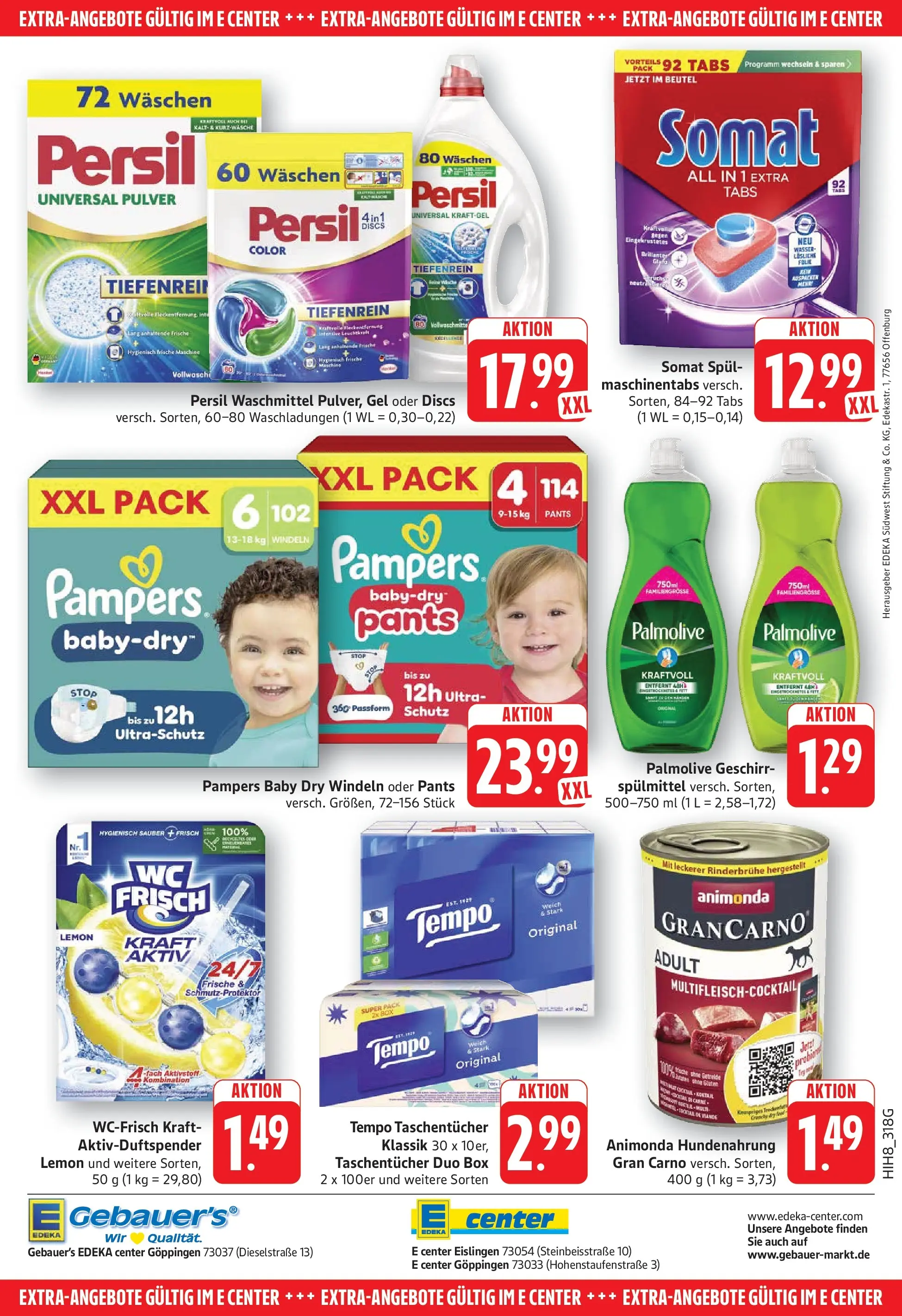 Edeka prospekt Göppingen (ab 14.06.2026) » Angebote Online | Seite: 32 | Produkte: Box, Waschmittel, Spülmaschinentabs, Persil