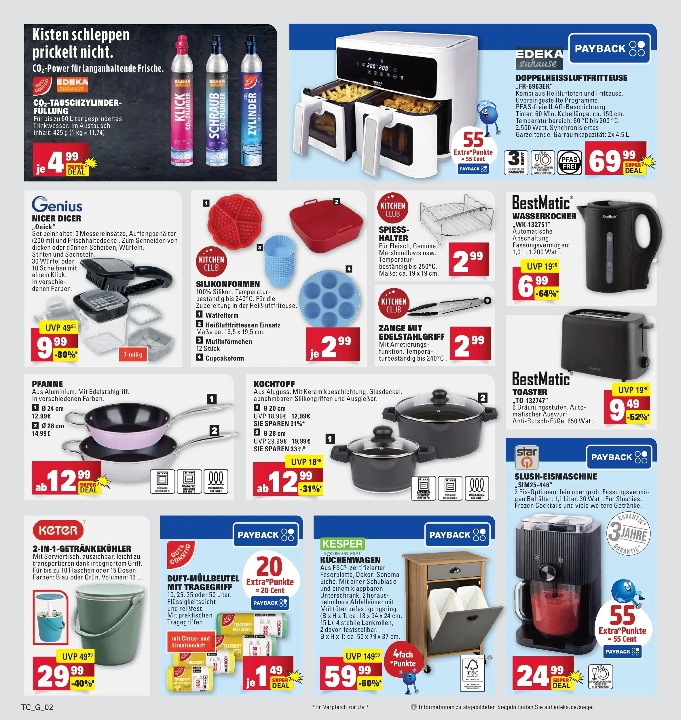 Edeka prospekt Göppingen (ab 14.06.2026) » Angebote Online | Seite: 34 | Produkte: Wasserkocher, Toaster, Abfalleimer
