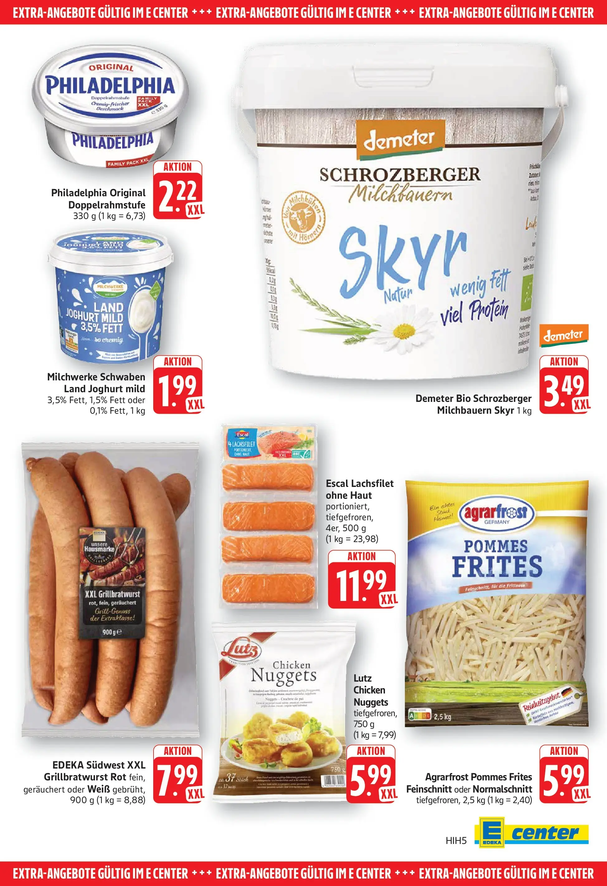 Edeka Prospekt Filderstadt-Bonlanden (ab 15.06.2026) » Angebote Online | Seite: 29 | Produkte: Milch, Joghurt, Philadelphia, Pommes