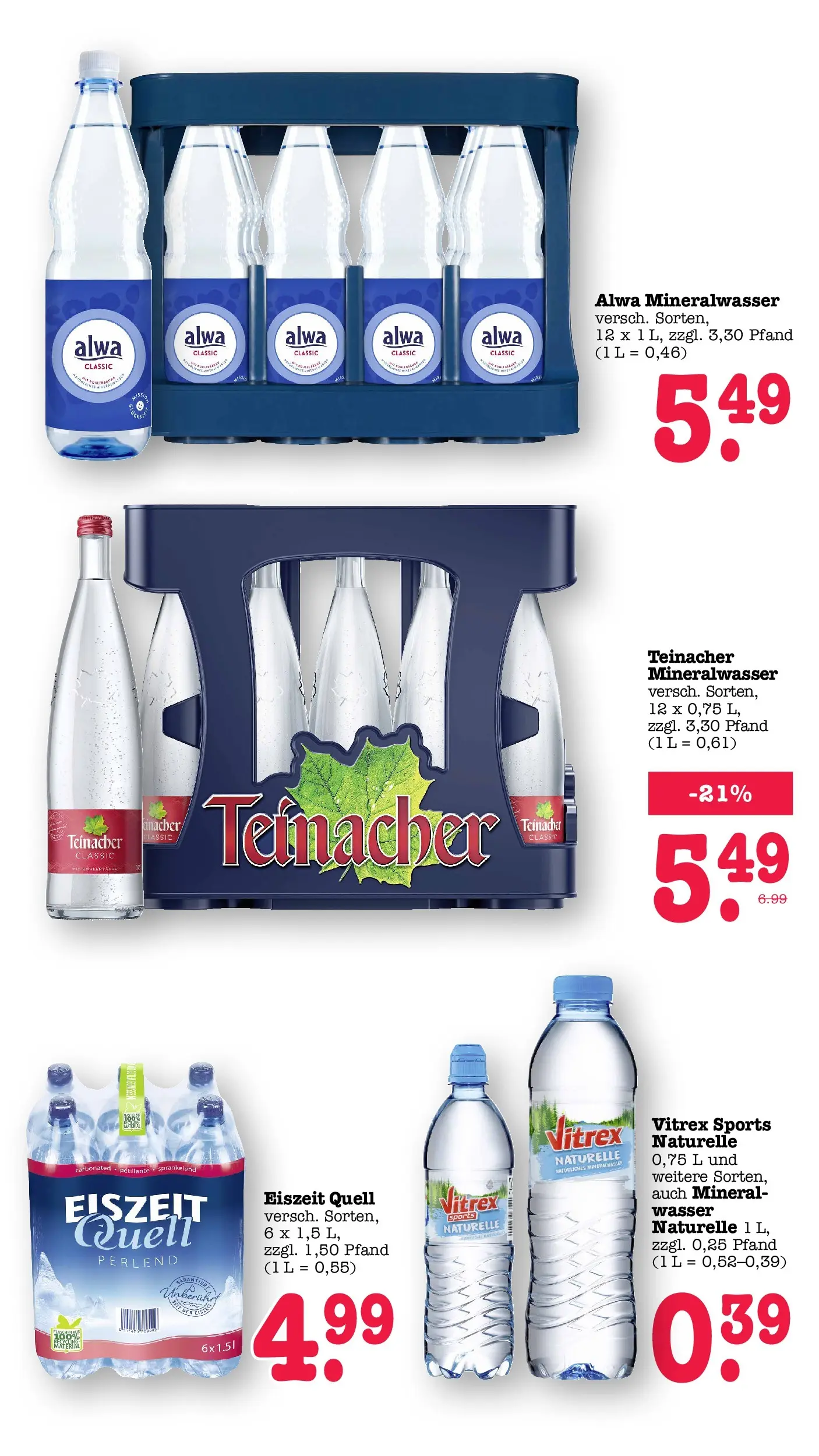 Edeka Prospekt Karlsruhe (ab 15.06.2026) » Angebote Online | Seite: 45 | Produkte: Mineralwasser, Wasser