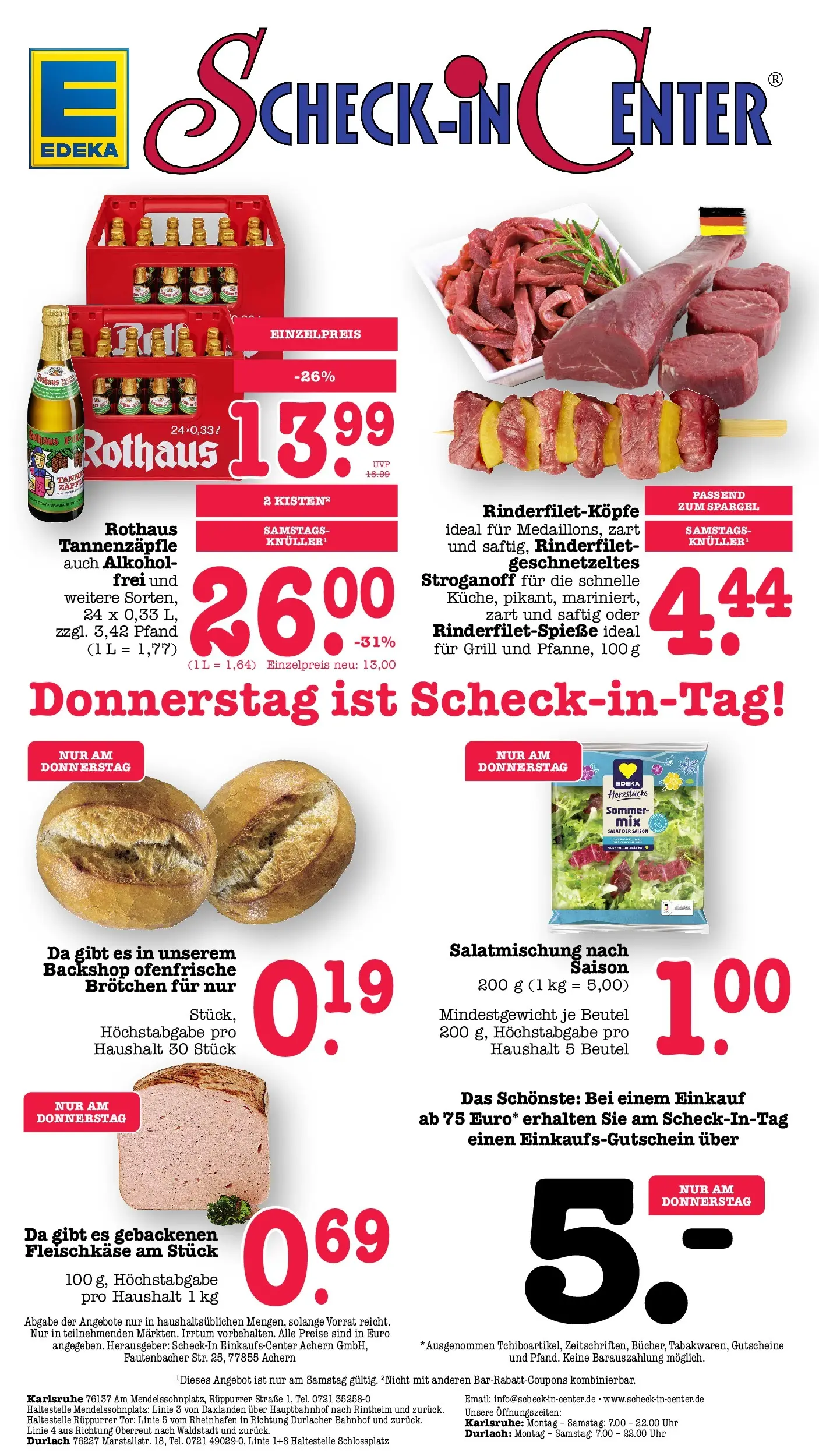 Edeka Prospekt Karlsruhe (ab 15.06.2026) » Angebote Online | Seite: 70 | Produkte: Grill, Rinderfilet, Spargel, Salat