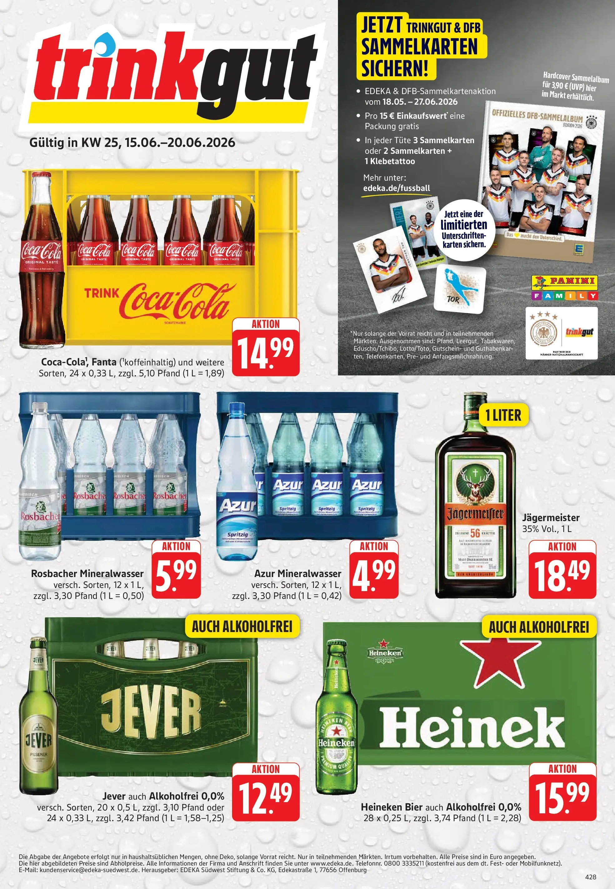 Trinkgut Prospekt Offenbach (ab 14.06.2026) » Angebote online | Seite: 1 | Produkte: Coca cola, Fanta, Heineken, Jever