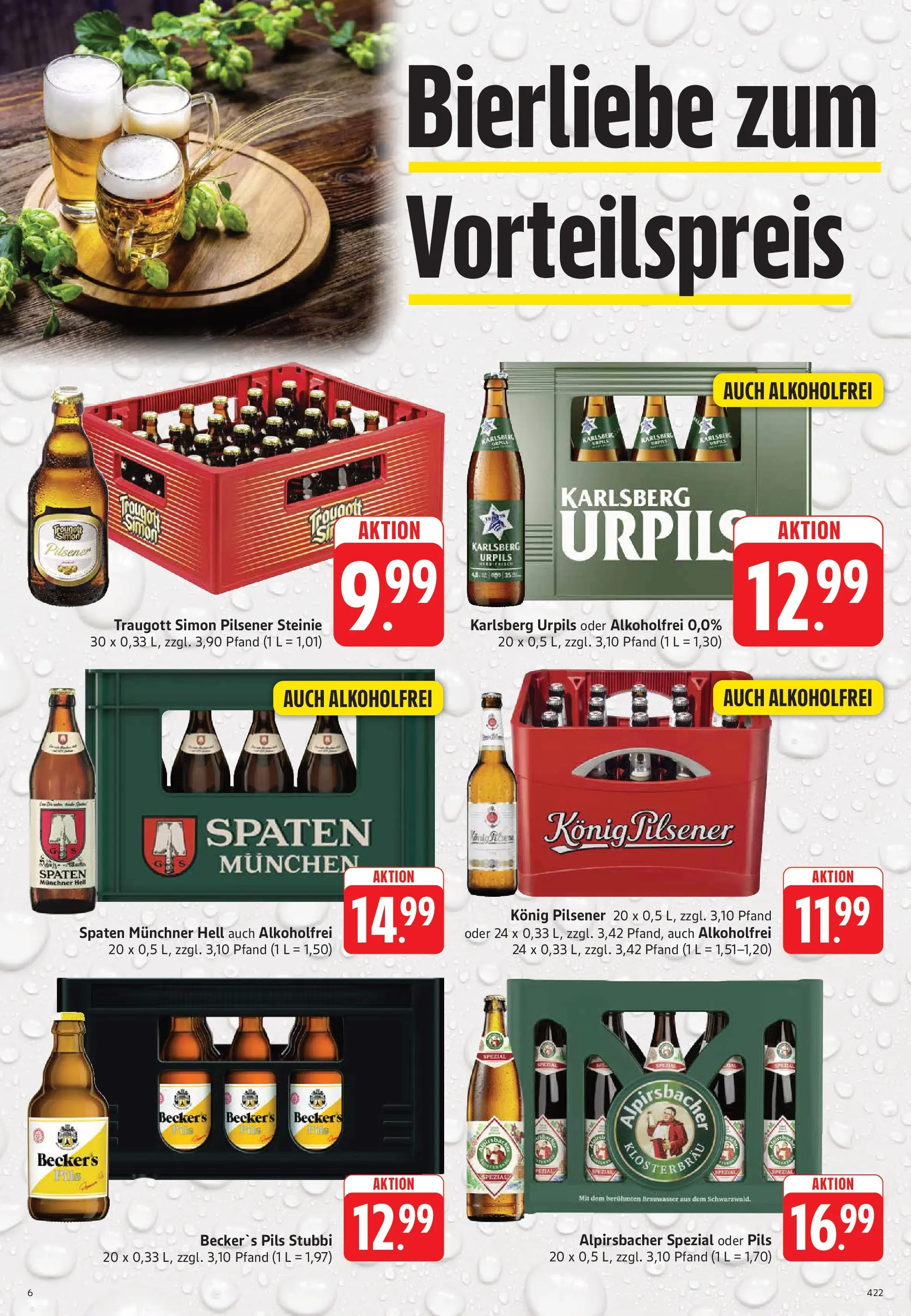 Trinkgut Prospekt Dillingen (ab 14.06.2026) » Angebote online | Seite: 6 | Produkte: Konig pilsener, Carlsberg, Pils