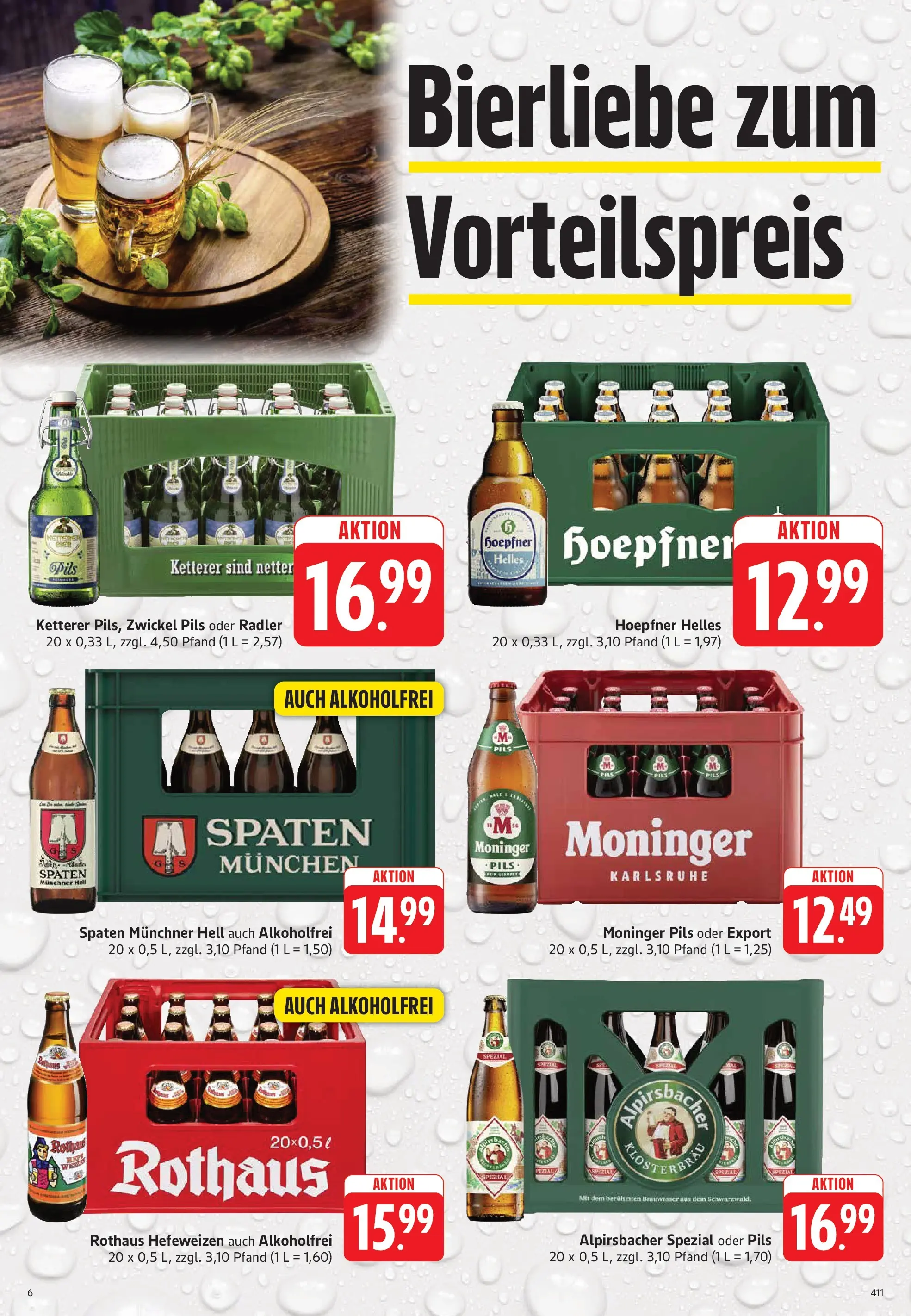Trinkgut Prospekt Karlsbad - Langensteinbach (ab 14.06.2026) » Angebote online | Seite: 6 | Produkte: Pils, Radler