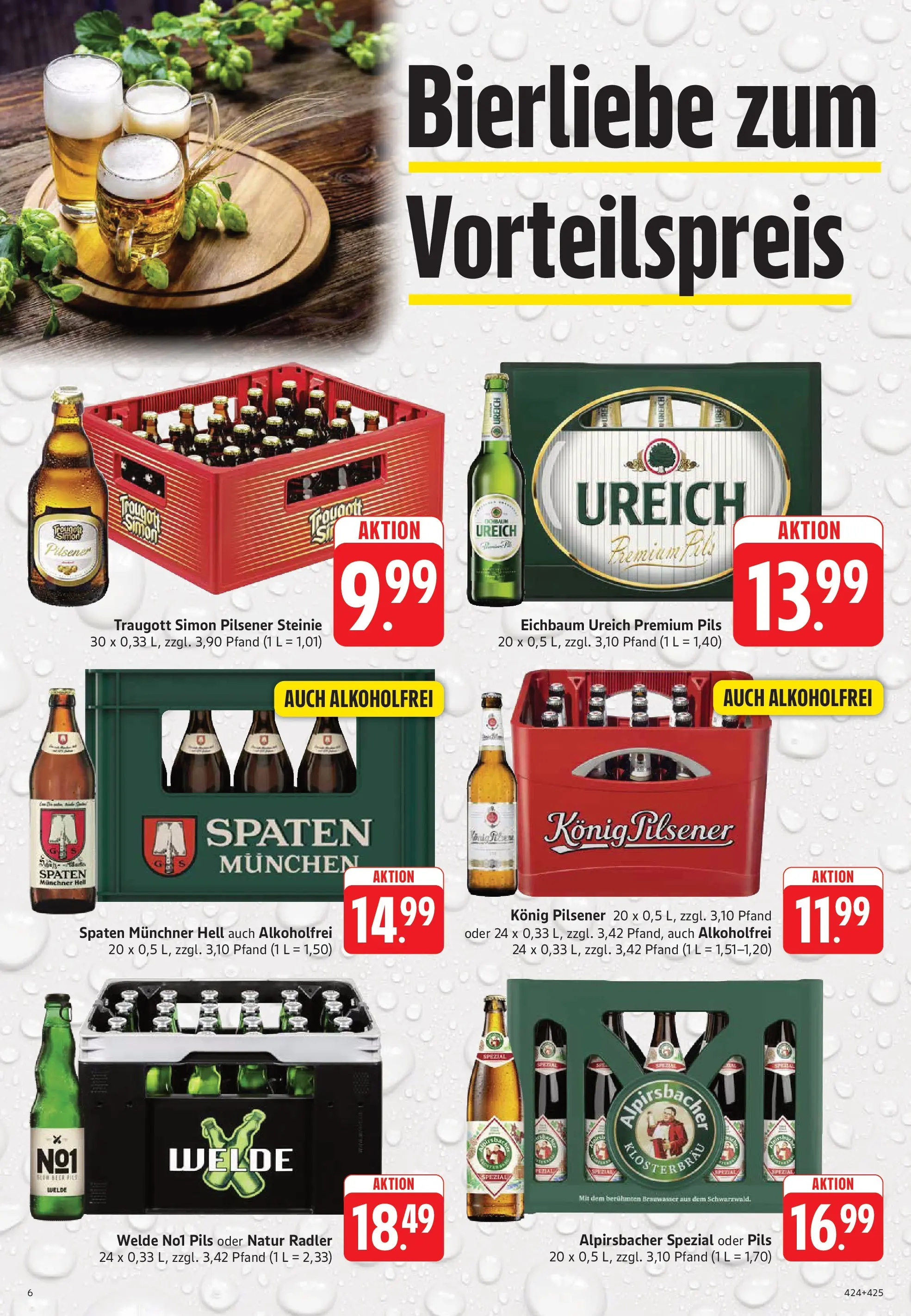 Trinkgut Prospekt Hemsbach (ab 14.06.2026) » Angebote online | Seite: 6 | Produkte: Konig pilsener, Pils, Radler