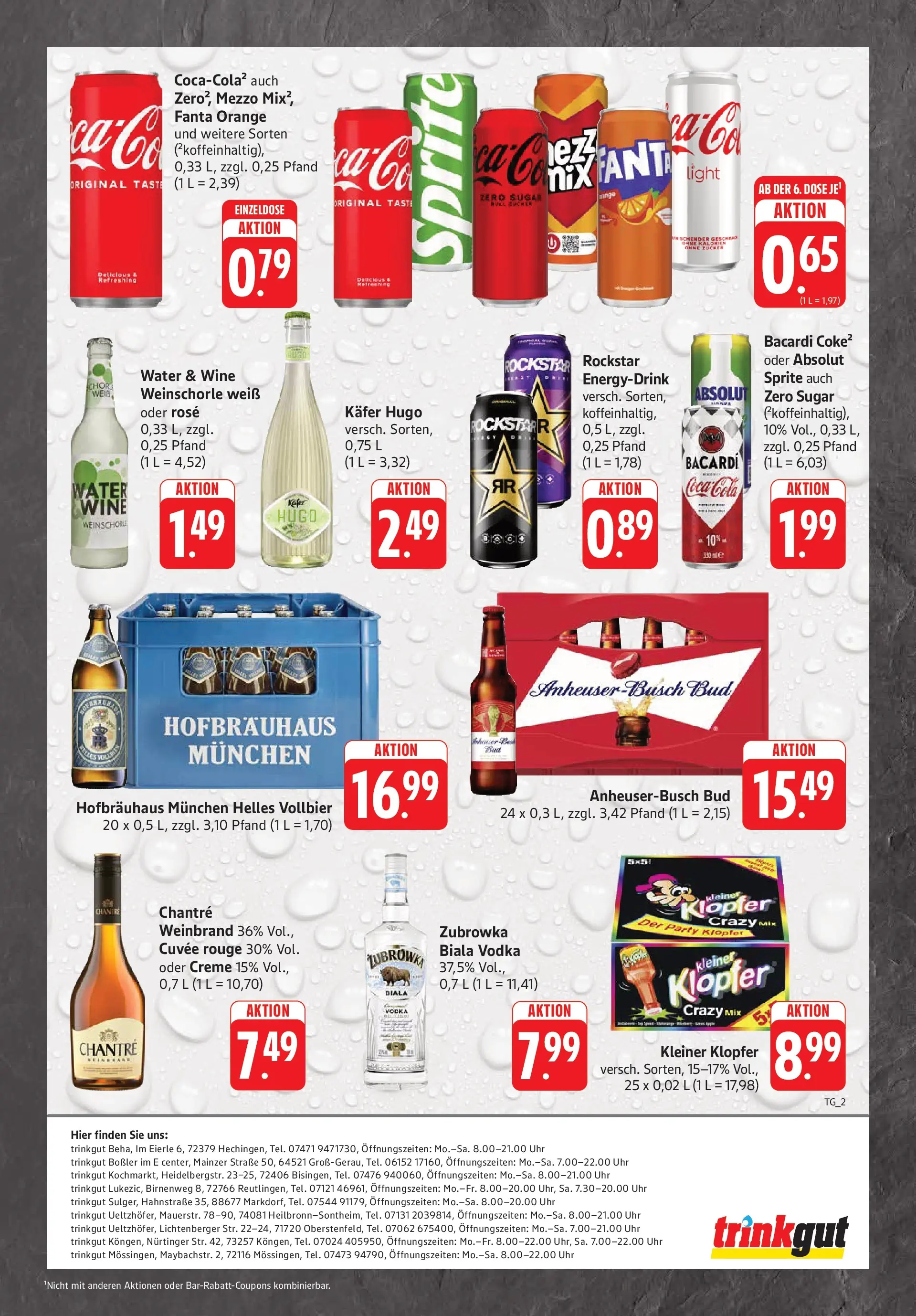 Trinkgut Prospekt Heilbronn-Sontheim (ab 14.06.2026) » Angebote online | Seite: 2 | Produkte: Sprite, Rockstar, Weinschorle, Chantré