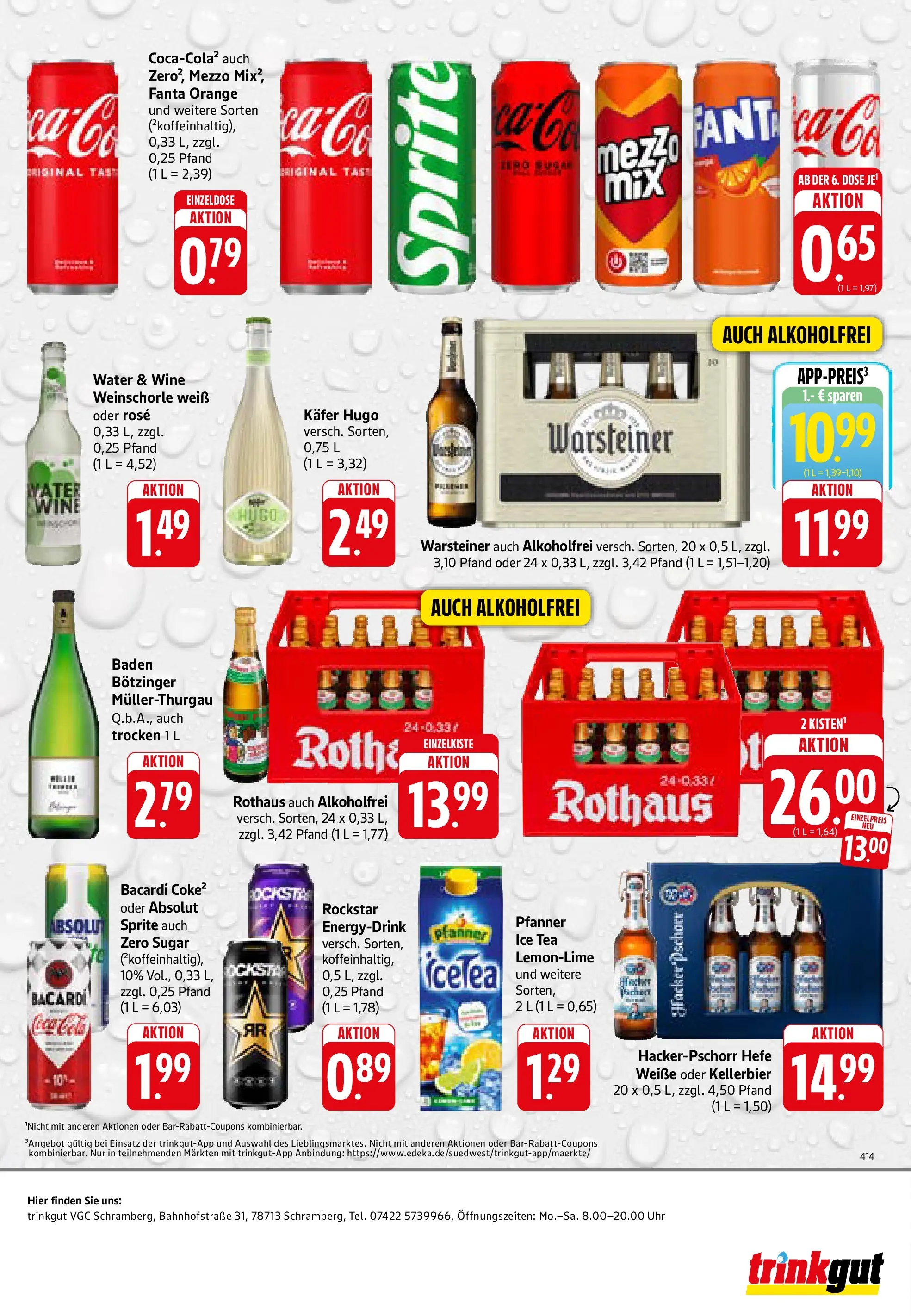 Trinkgut Prospekt Schramberg (ab 14.06.2026) » Angebote online | Seite: 8 | Produkte: Bacardi, Fanta, Sprite, Hugo