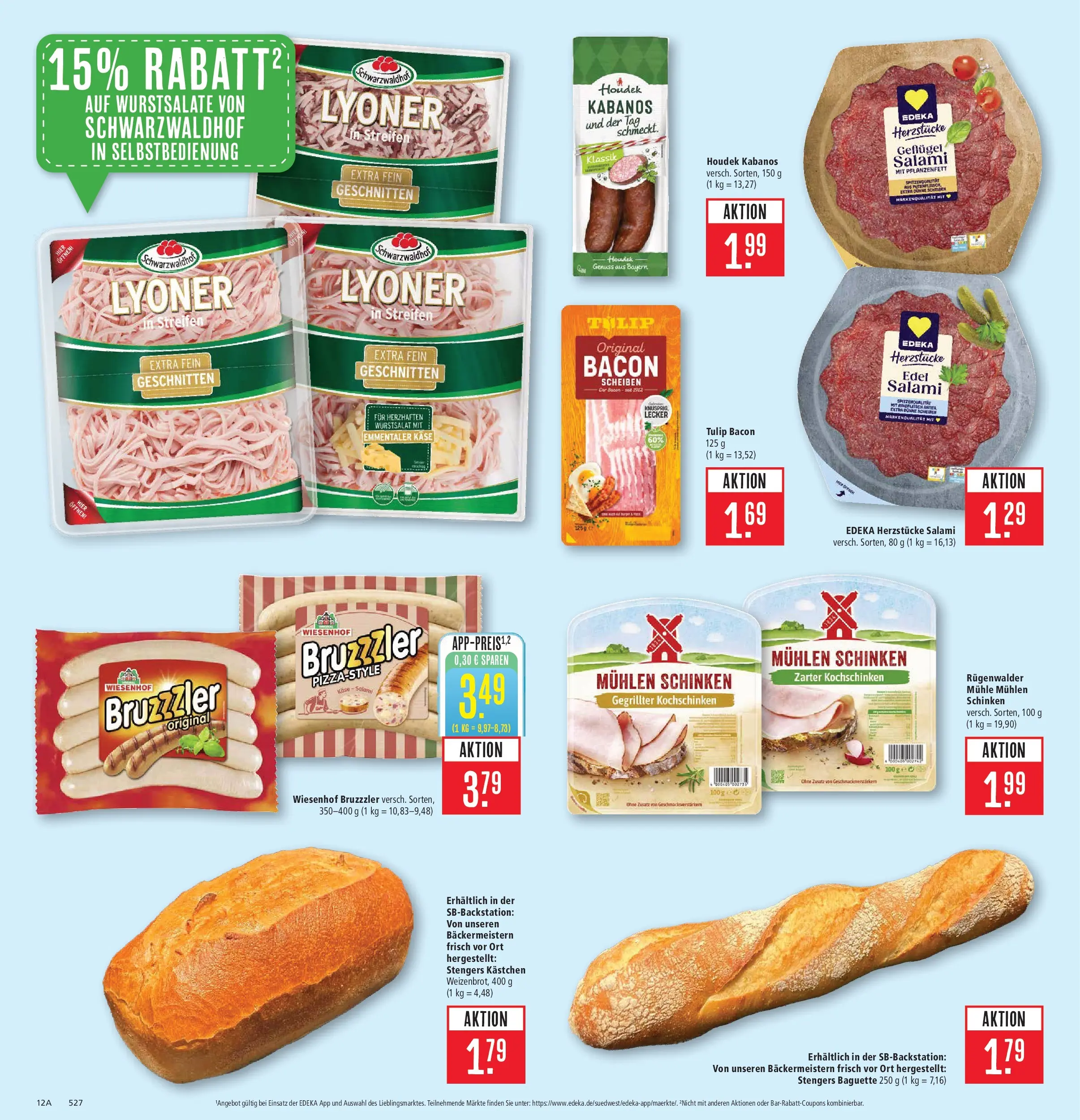 Marktkauf Prospekt Aschaffenburg (ab 15.06.2026) » Angebote online | Seite: 18 | Produkte: Käse, Baguette, Salami, Schinken