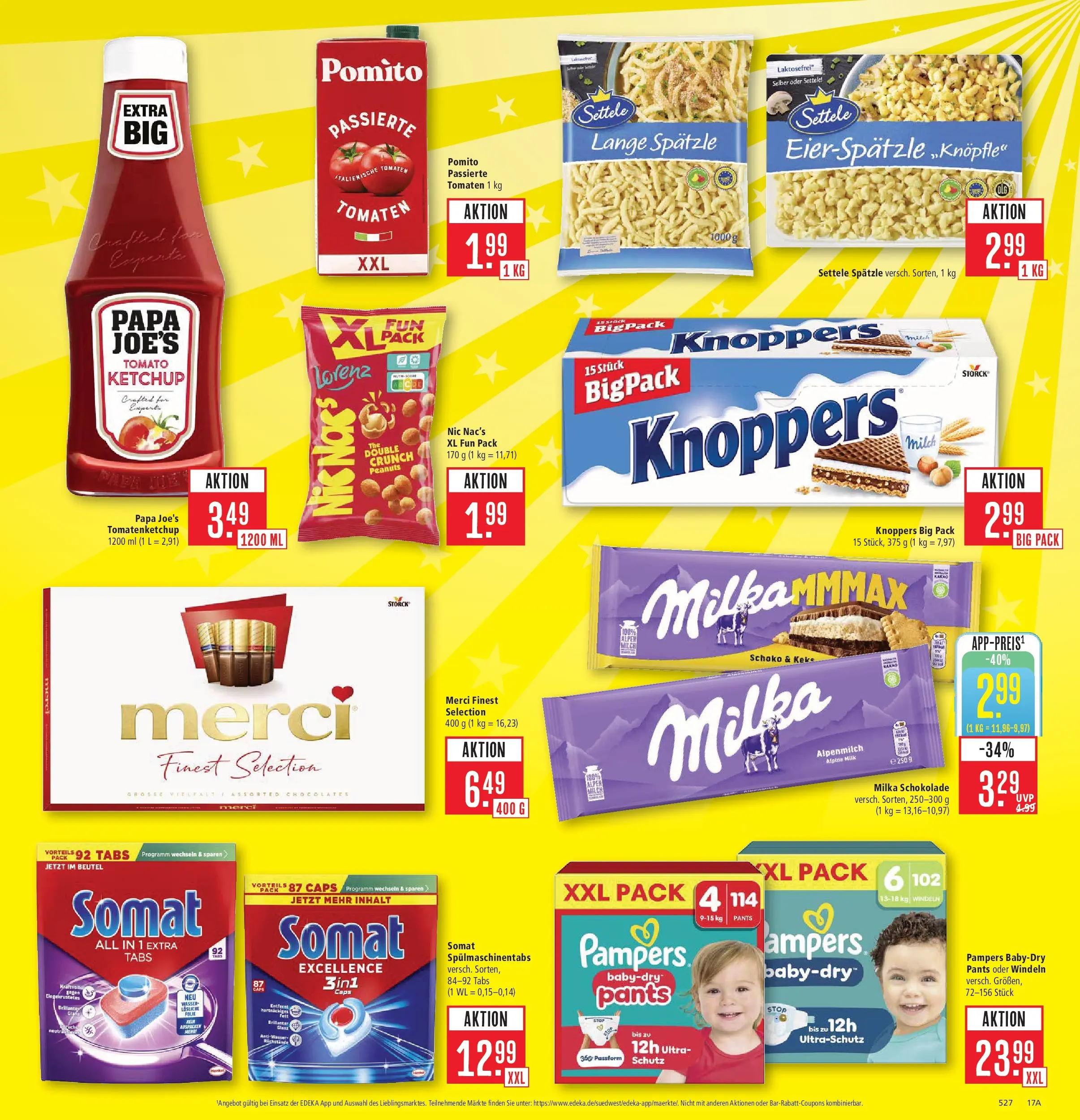 Marktkauf Prospekt Aschaffenburg (ab 15.06.2026) » Angebote online | Seite: 25 | Produkte: Schokolade, Milka schokolade, Pampers, Spülmaschinentabs