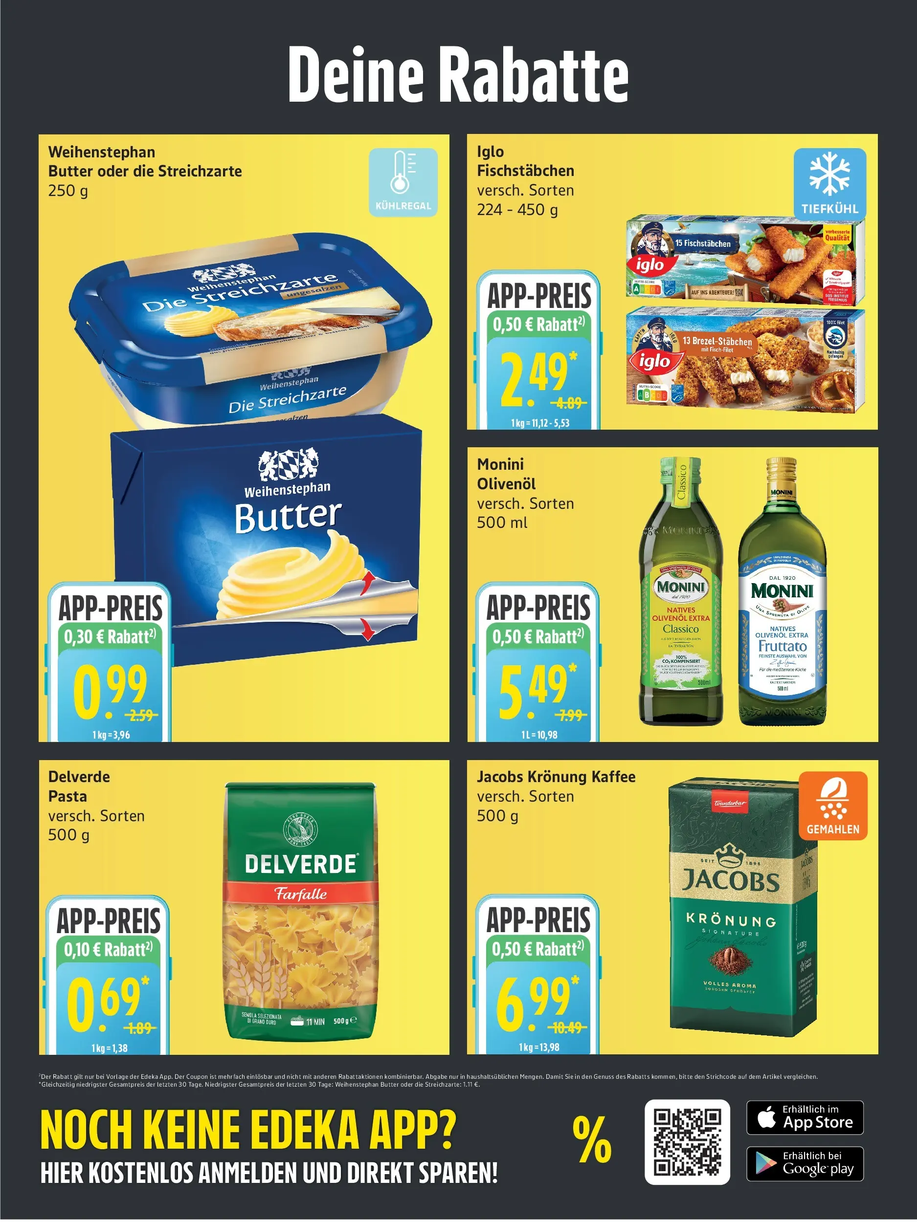 Edeka prospekt Neu Wulmstorf (ab 14.06.2026) » Angebote Online | Seite: 3 | Produkte: Butter, Kaffee, Iglo, Fischstabchen
