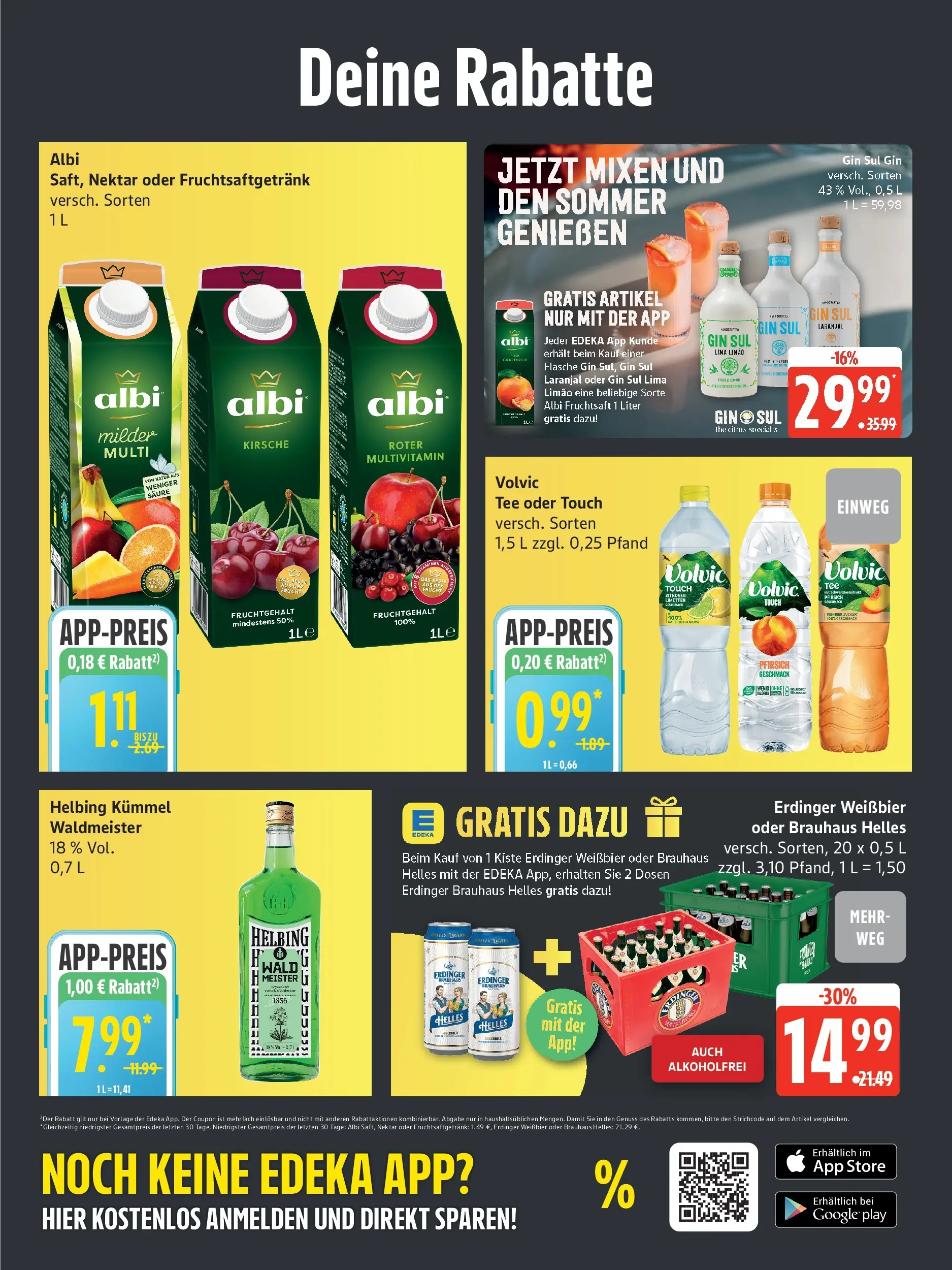 Edeka prospekt Neu Wulmstorf (ab 14.06.2026) » Angebote Online | Seite: 5 | Produkte: Weißbier, Volvic tee, Pfirsich, Fruchtsaft