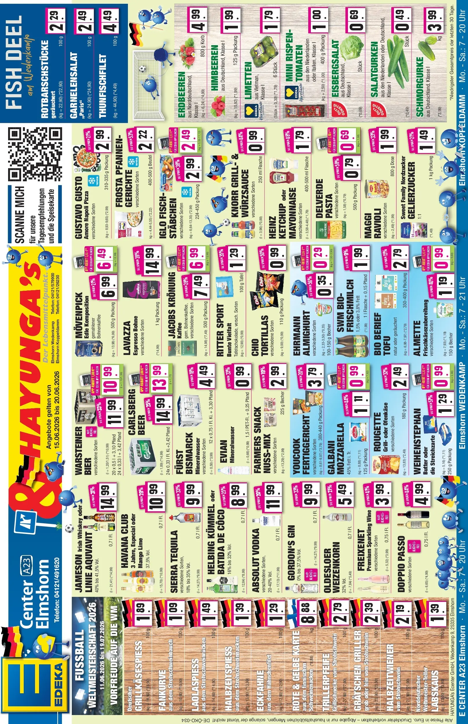 Edeka prospekt Elmshorn (ab 13.06.2026) » Angebote Online | Seite: 1 | Produkte: Himbeeren, Mozzarella, Jameson, Gin