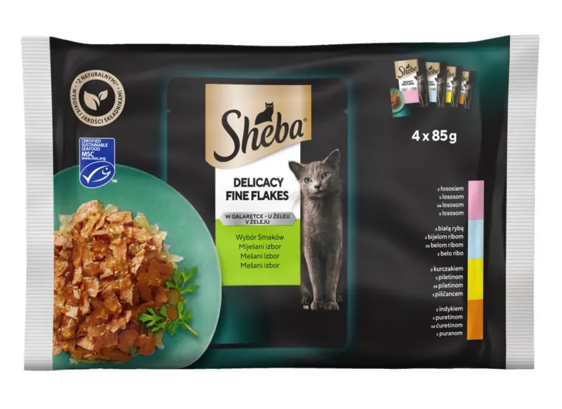 Sheba Храна за котки пауч 4 x 85 гр.
