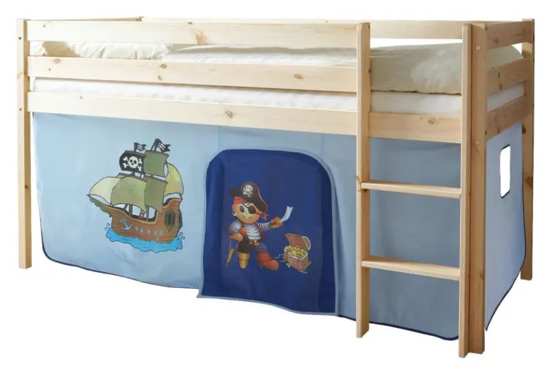 Spielbett Holz Malte ca. 90x200 cm Blau