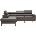 XXXLutz Lauterach - Ihr M&ouml;belhaus bei Bregenz Ecksofa in Echtleder Dunkelbraun 220/252 cm