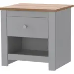 XXXLutz Lauterach - Ihr M&ouml;belhaus bei Bregenz Nachttisch 45/46/35 cm in Grau, Naturfarben