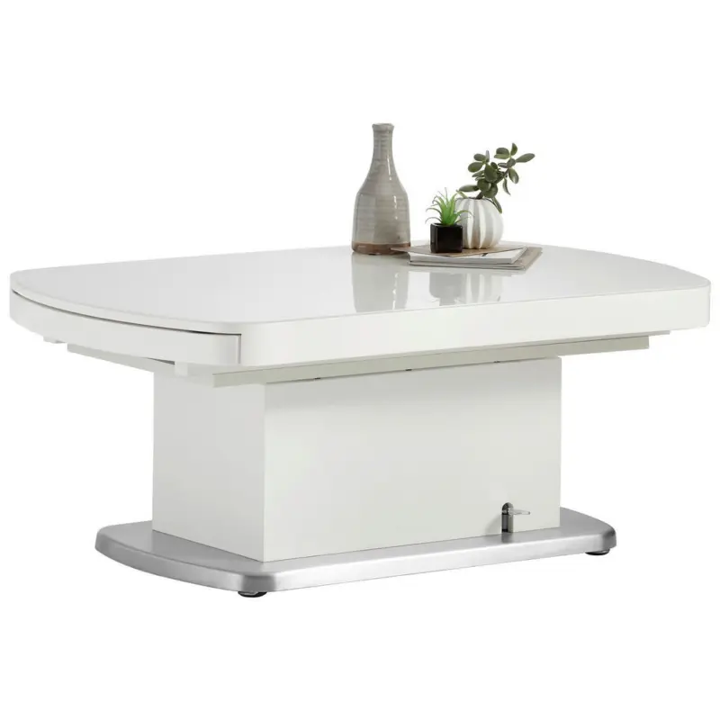 Couchtisch in Metall, Glas, Holzwerkstoff 120/75/50 cm